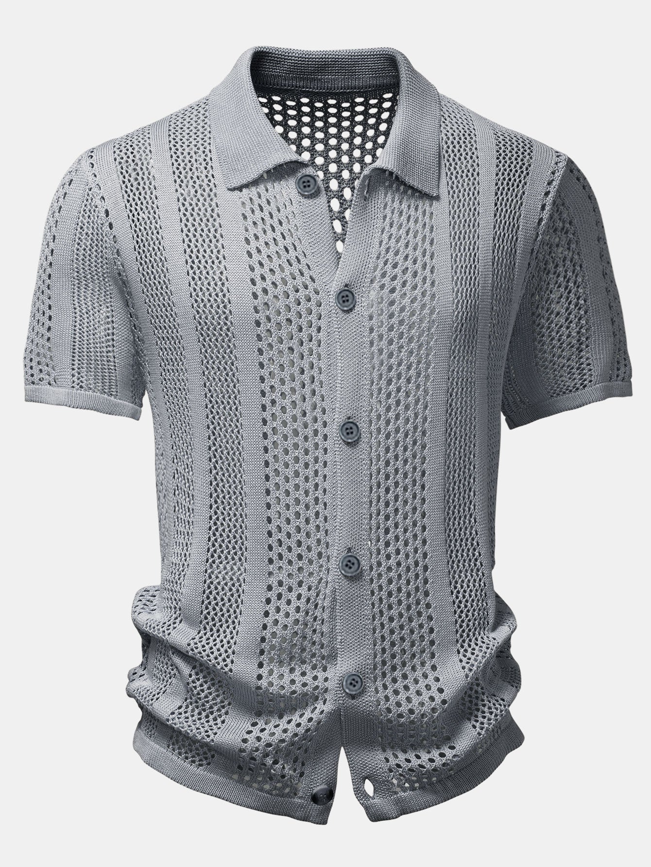 Crocheted Button Up Shirt - Image 7