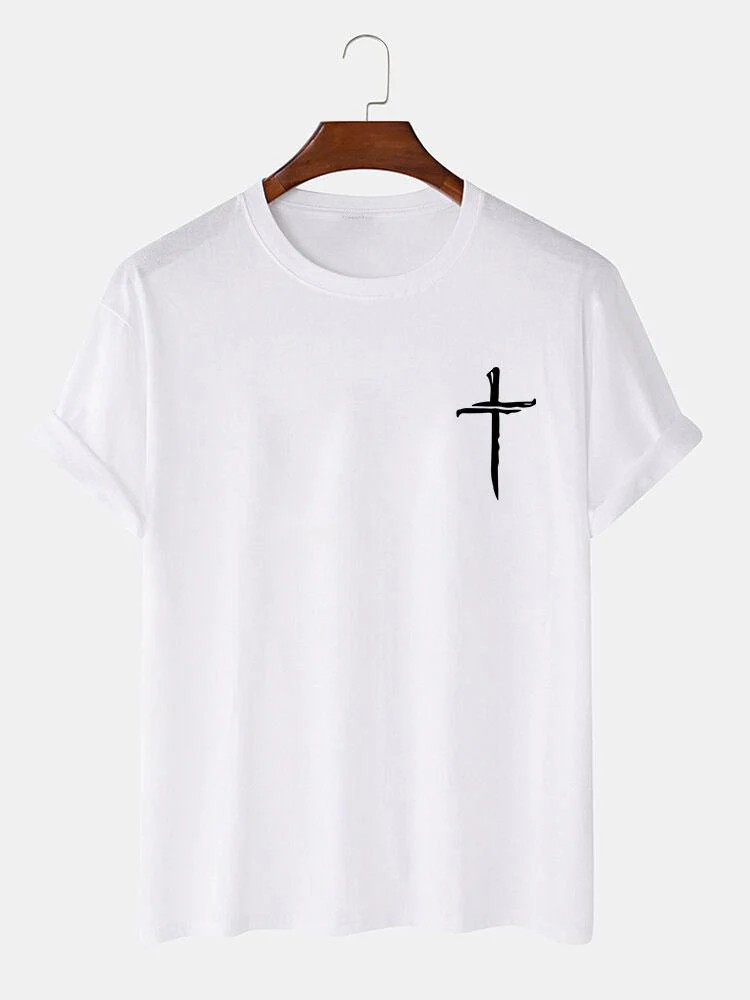 T-Shirt mit Kreuz-Print - Image 2