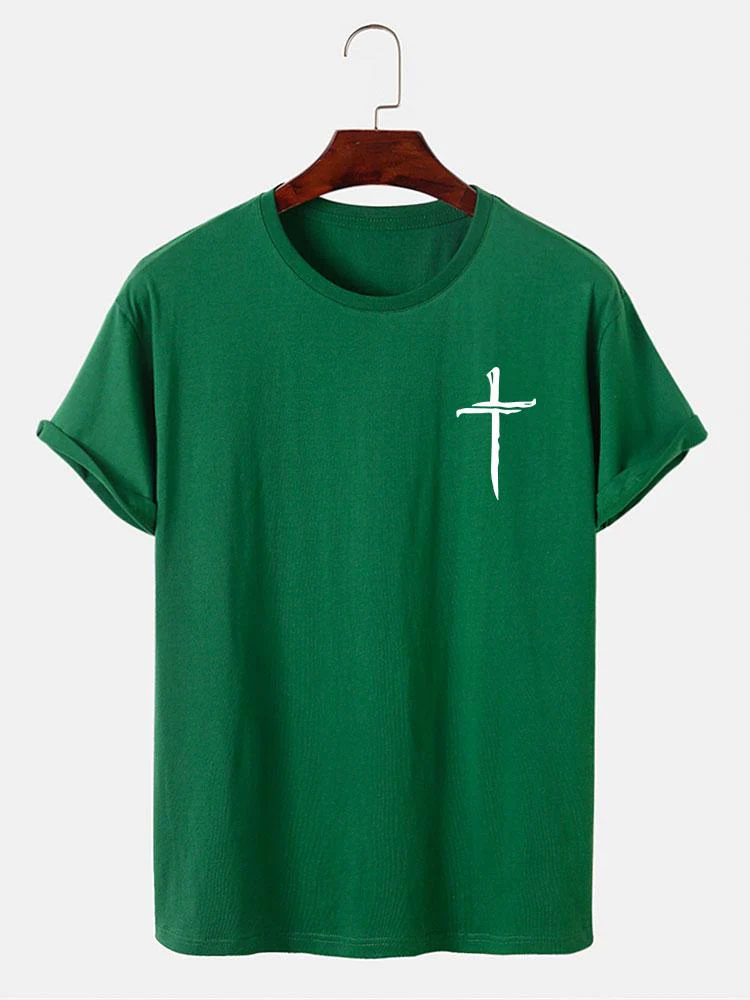 T-Shirt mit Kreuz-Print - Image 7