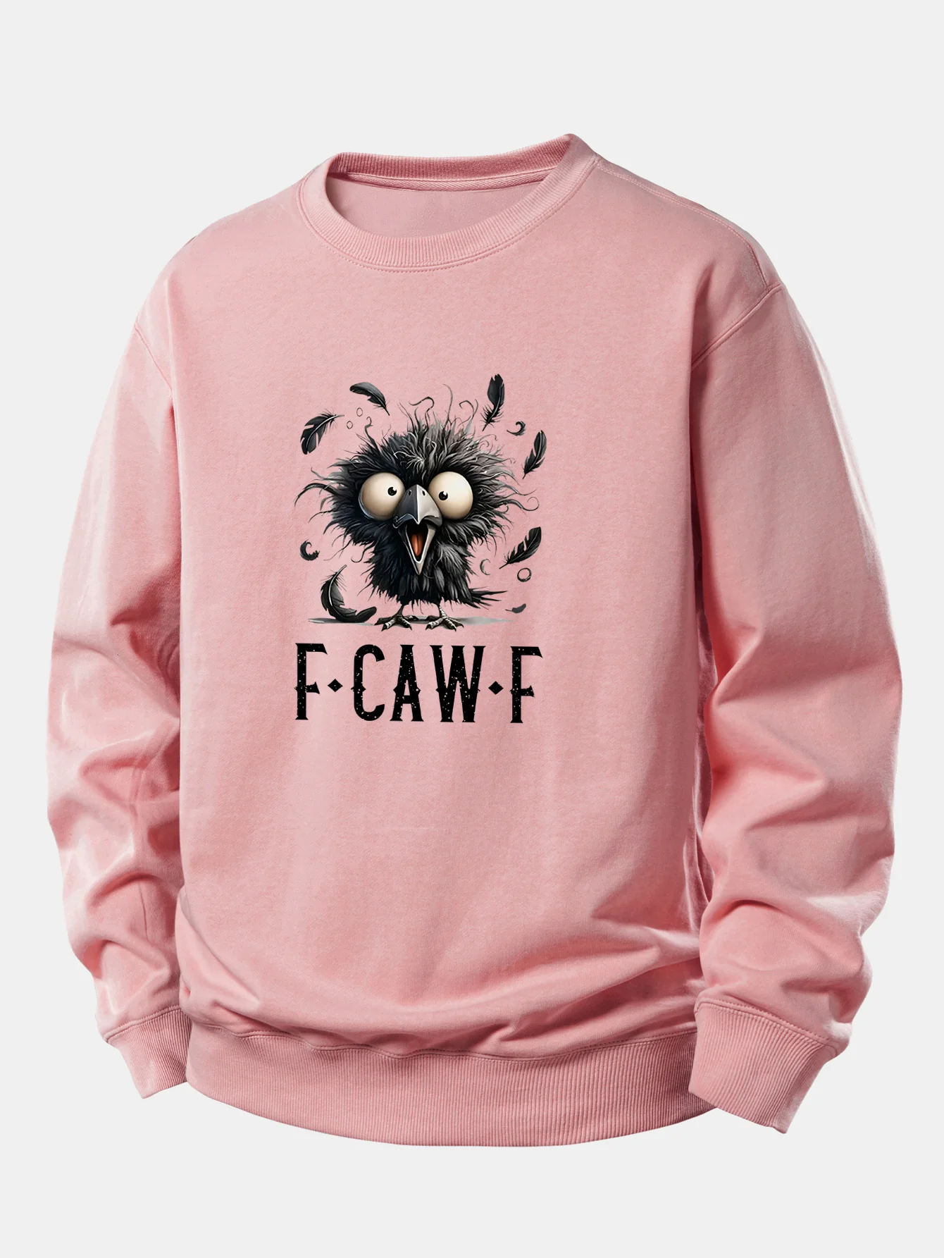 Sweatshirt mit Krähenmuster und lockerem Schnitt - Image 2