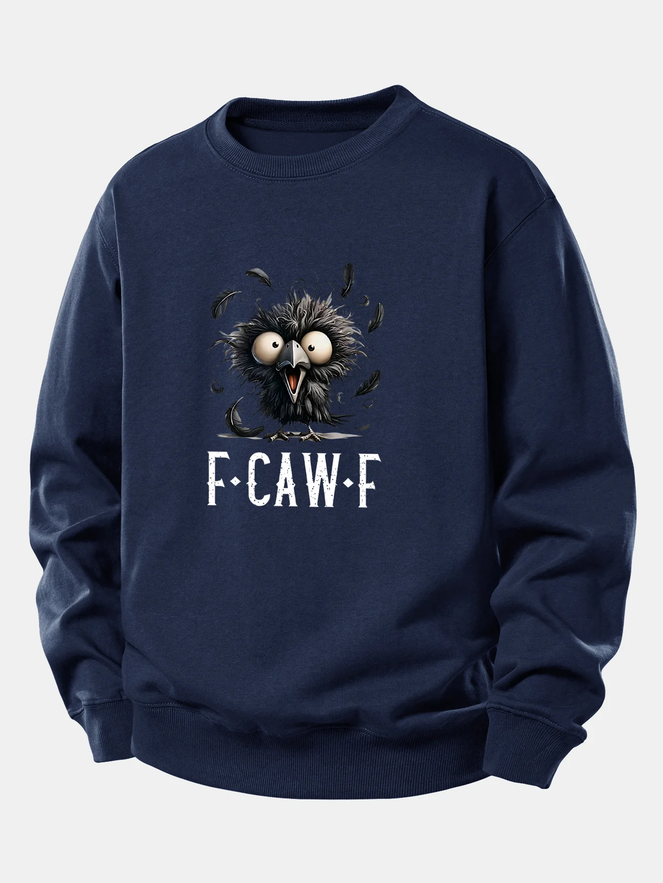 Sweatshirt mit Krähenmuster und lockerem Schnitt - Image 6
