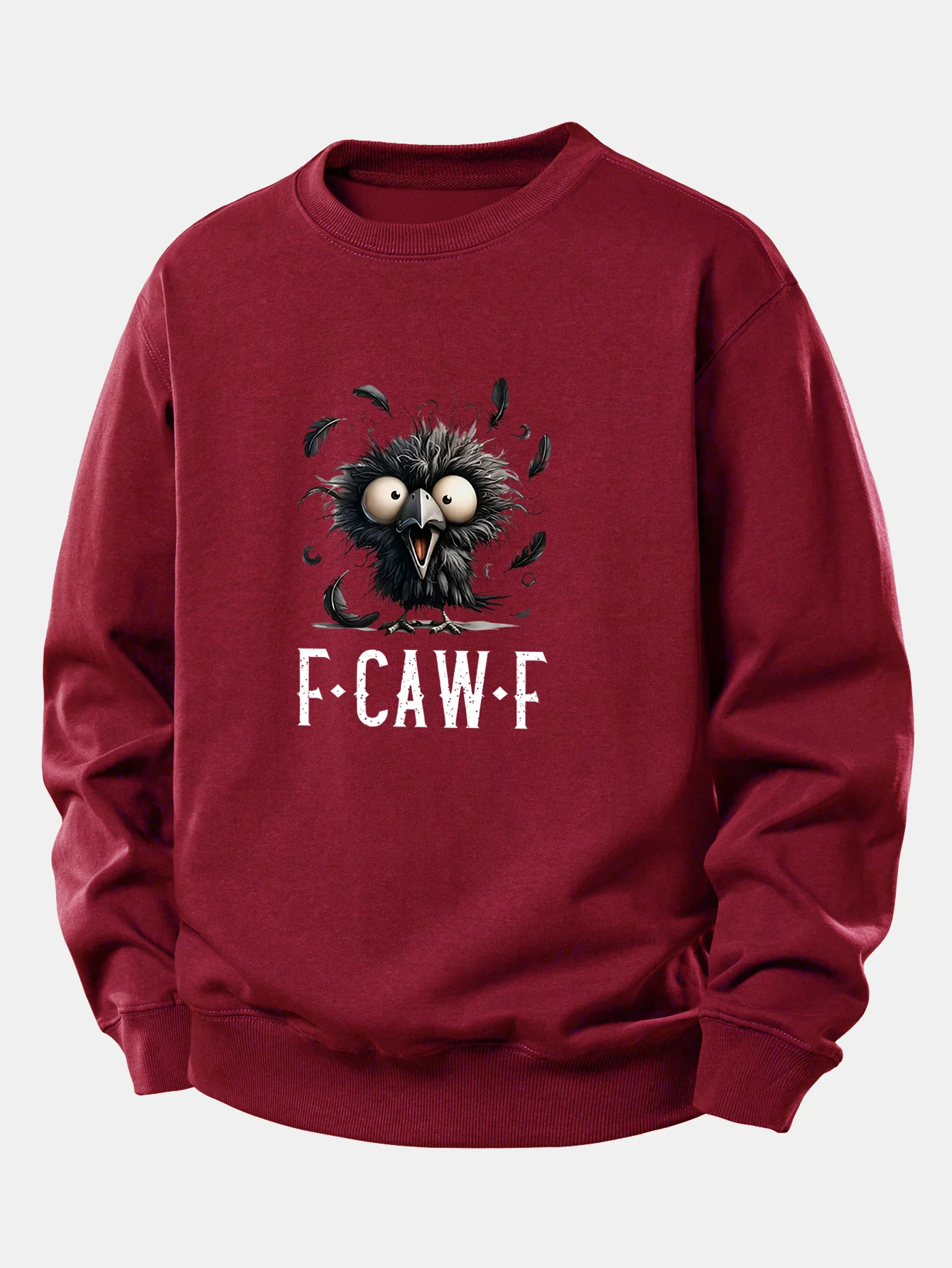 Sweatshirt mit Krähenmuster und lockerem Schnitt - Image 7