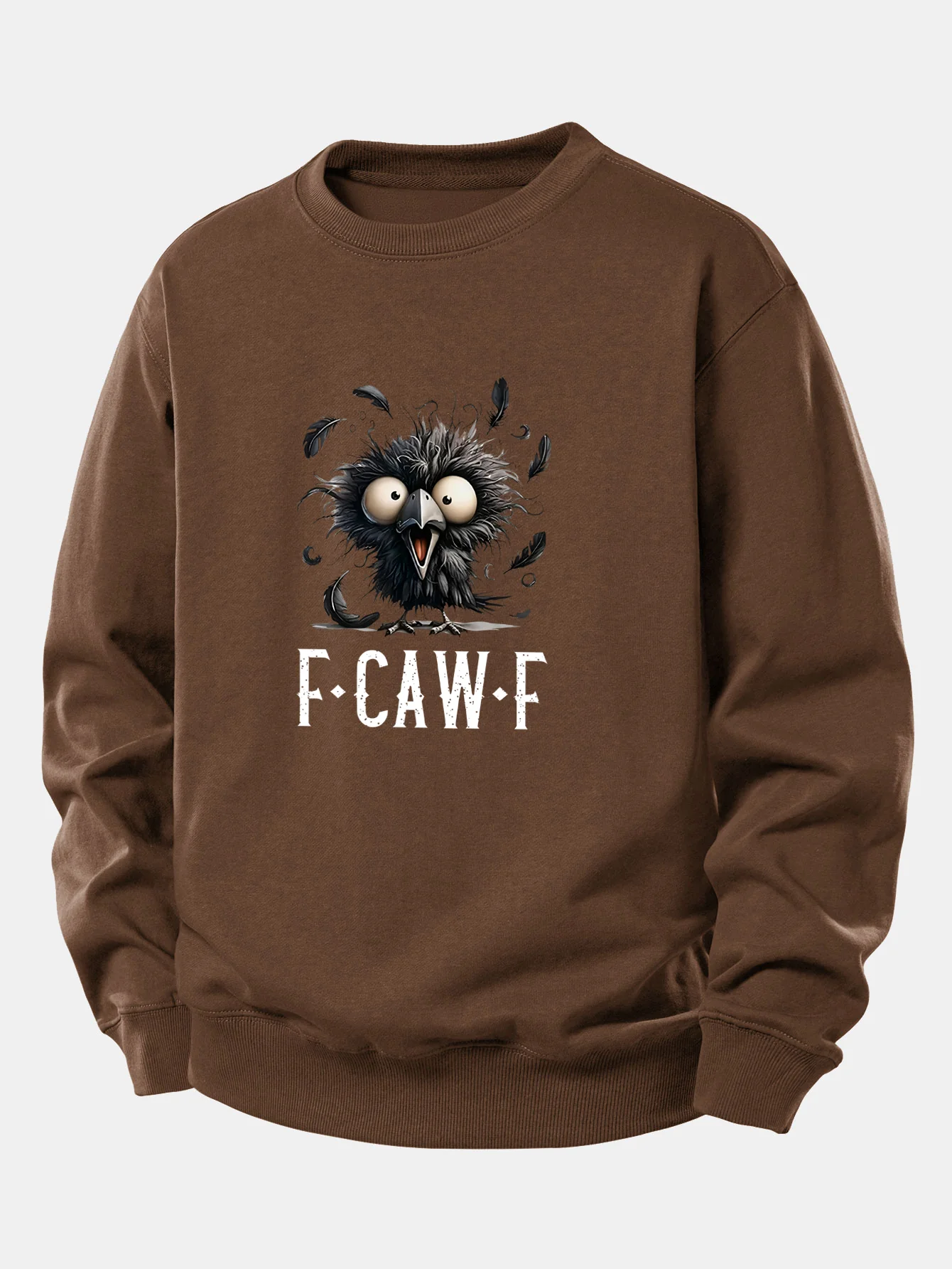 Sweatshirt mit Krähenmuster und lockerem Schnitt - Image 8