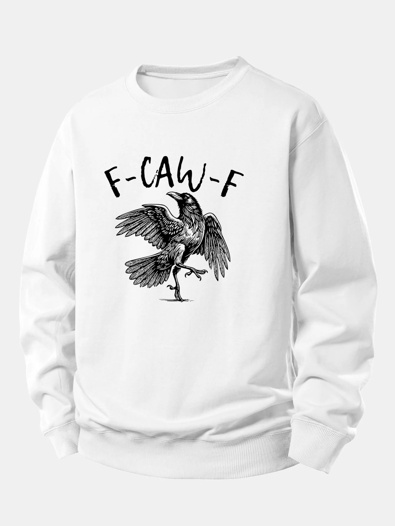 Sweatshirt mit Krähenmuster und lockerem Schnitt - Image 2