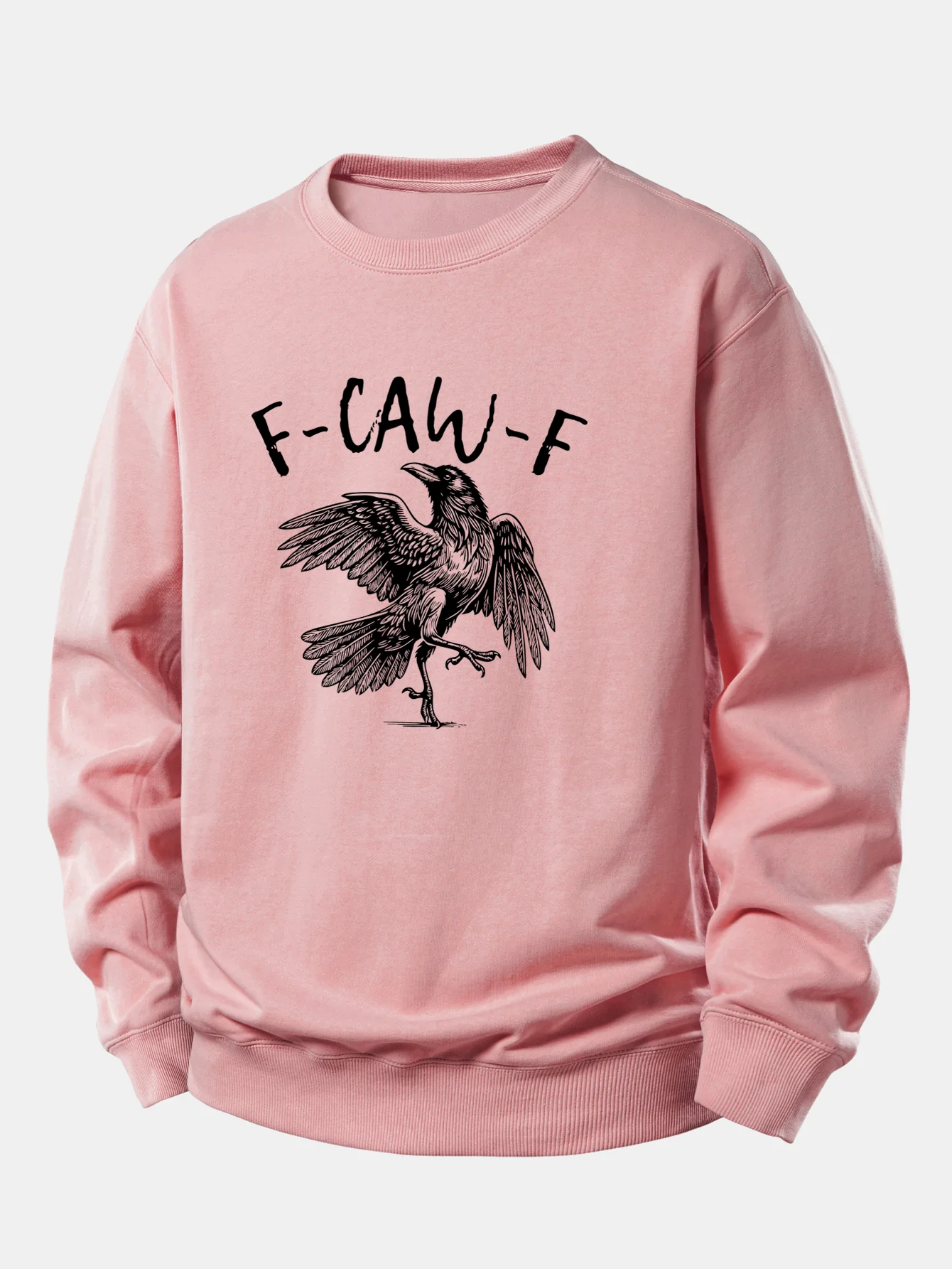 Sweatshirt mit Krähenmuster und lockerem Schnitt - Image 3