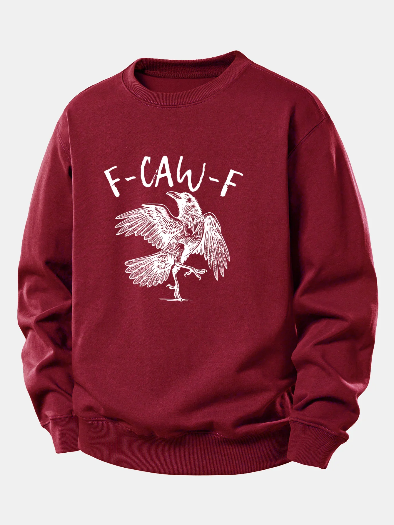 Sweatshirt mit Krähenmuster und lockerem Schnitt - Image 7