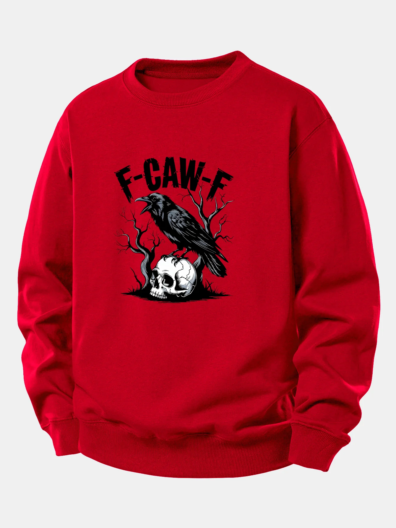 Sweatshirt mit lockerem Schnitt und Totenkopf-Print - Image 10
