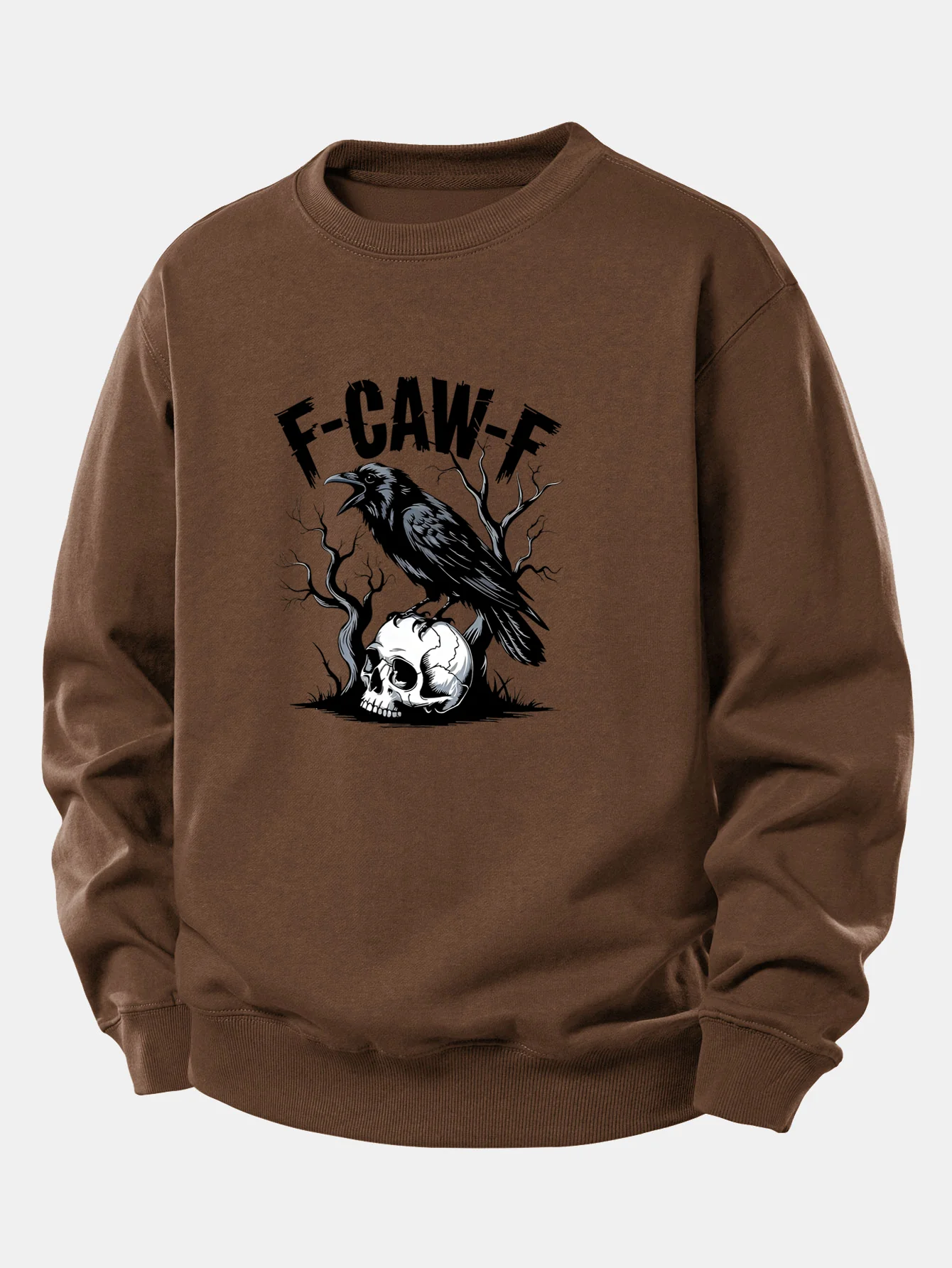 Sweatshirt mit lockerem Schnitt und Totenkopf-Print - Image 2