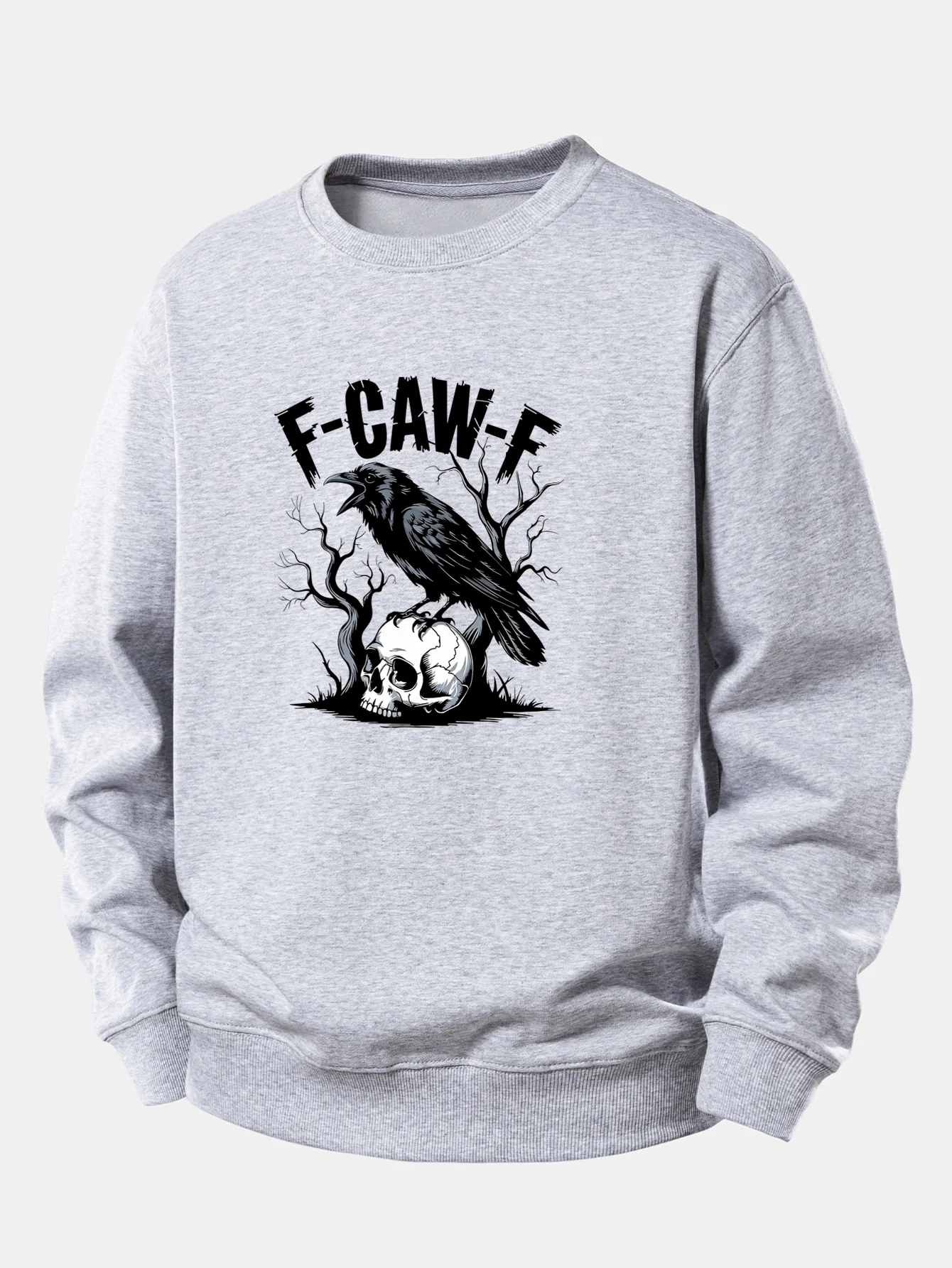 Sweatshirt mit lockerem Schnitt und Totenkopf-Print - Image 4