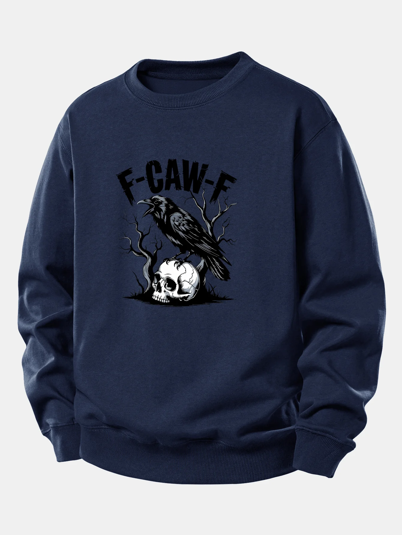 Sweatshirt mit lockerem Schnitt und Totenkopf-Print - Image 6