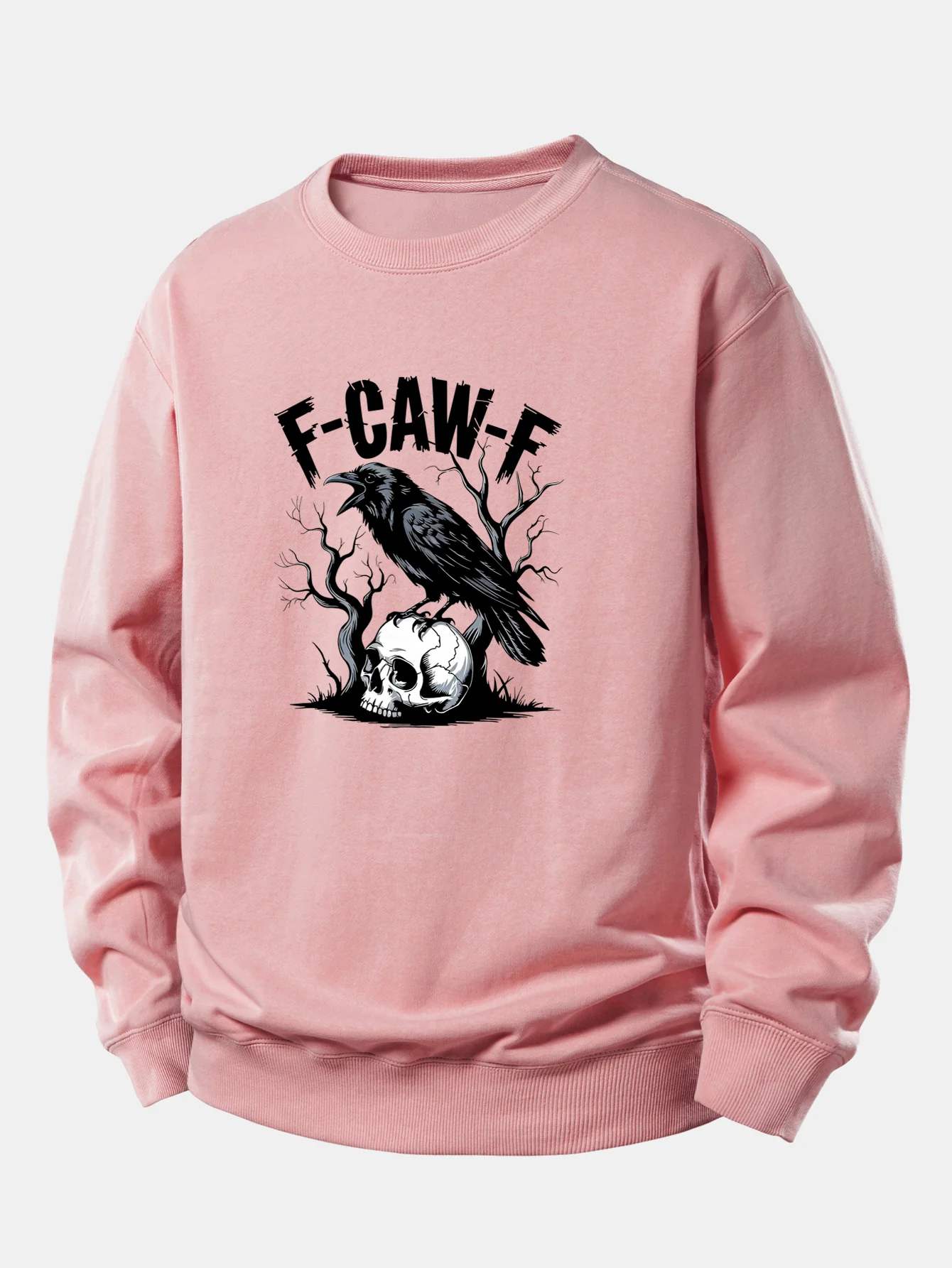 Sweatshirt mit lockerem Schnitt und Totenkopf-Print - Image 8