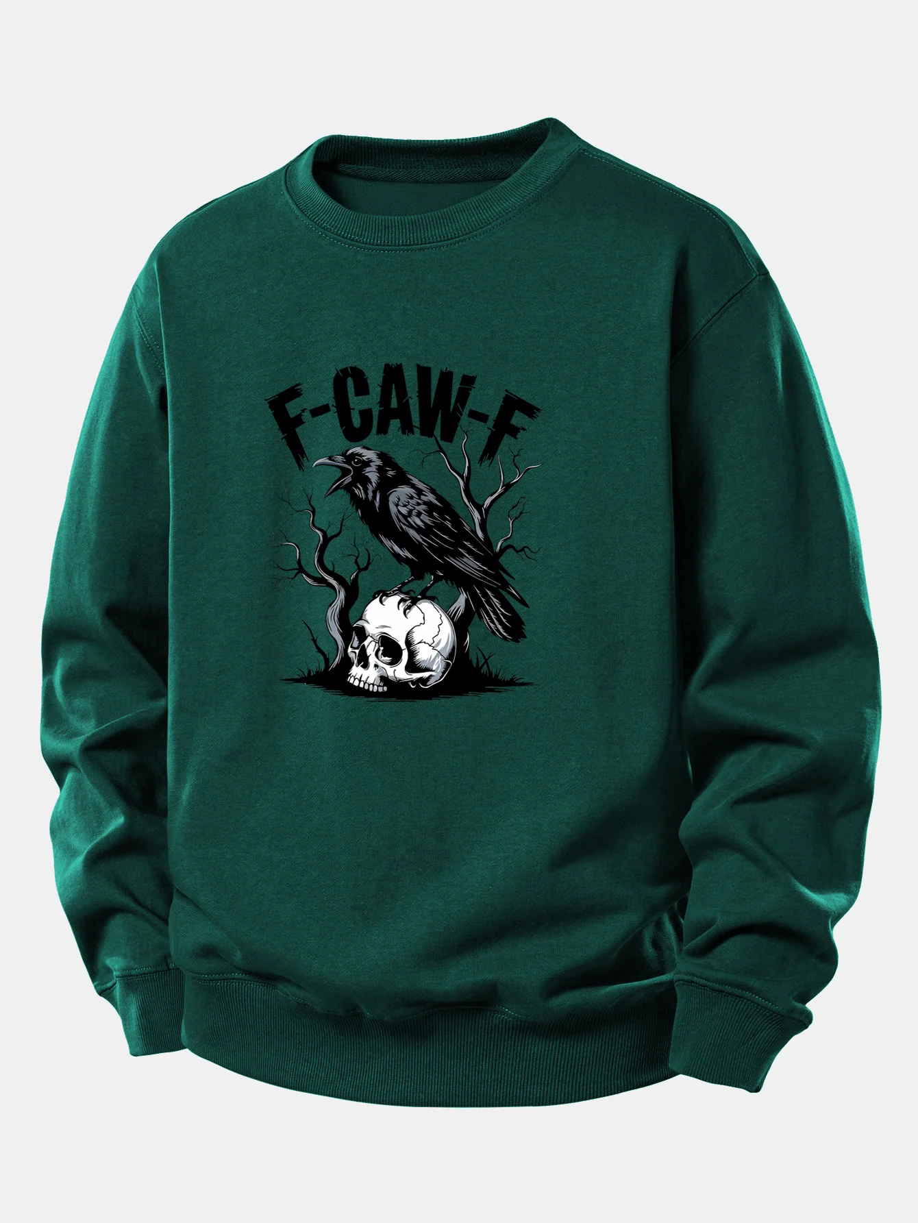 Sweatshirt mit lockerem Schnitt und Totenkopf-Print - Image 9