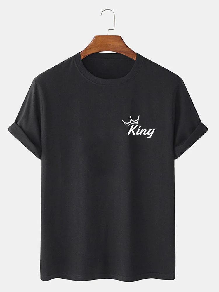 Crown King Druck T-Shirt