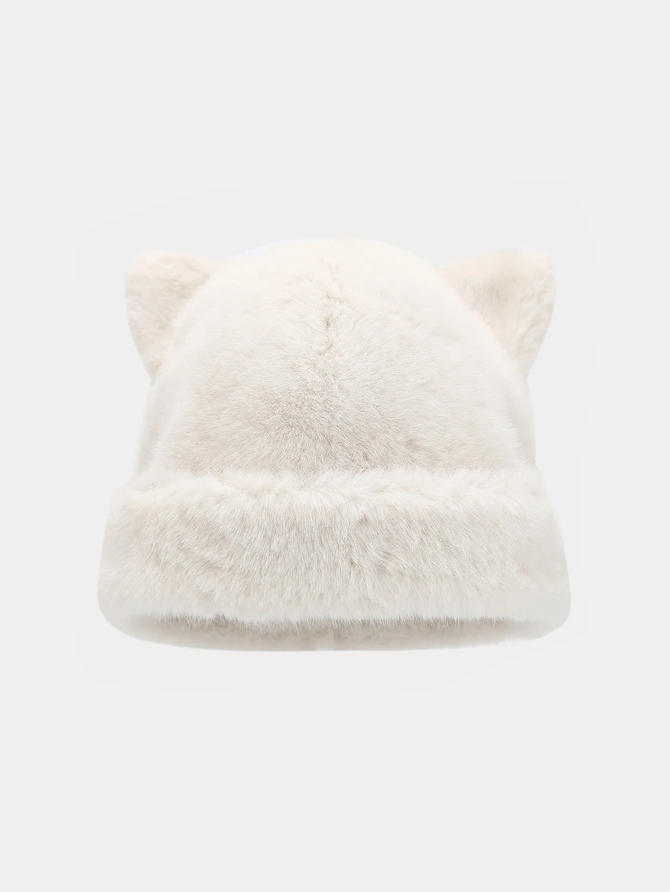 Cute Bear Ear Shape Warm Knitted Hat - Image 2