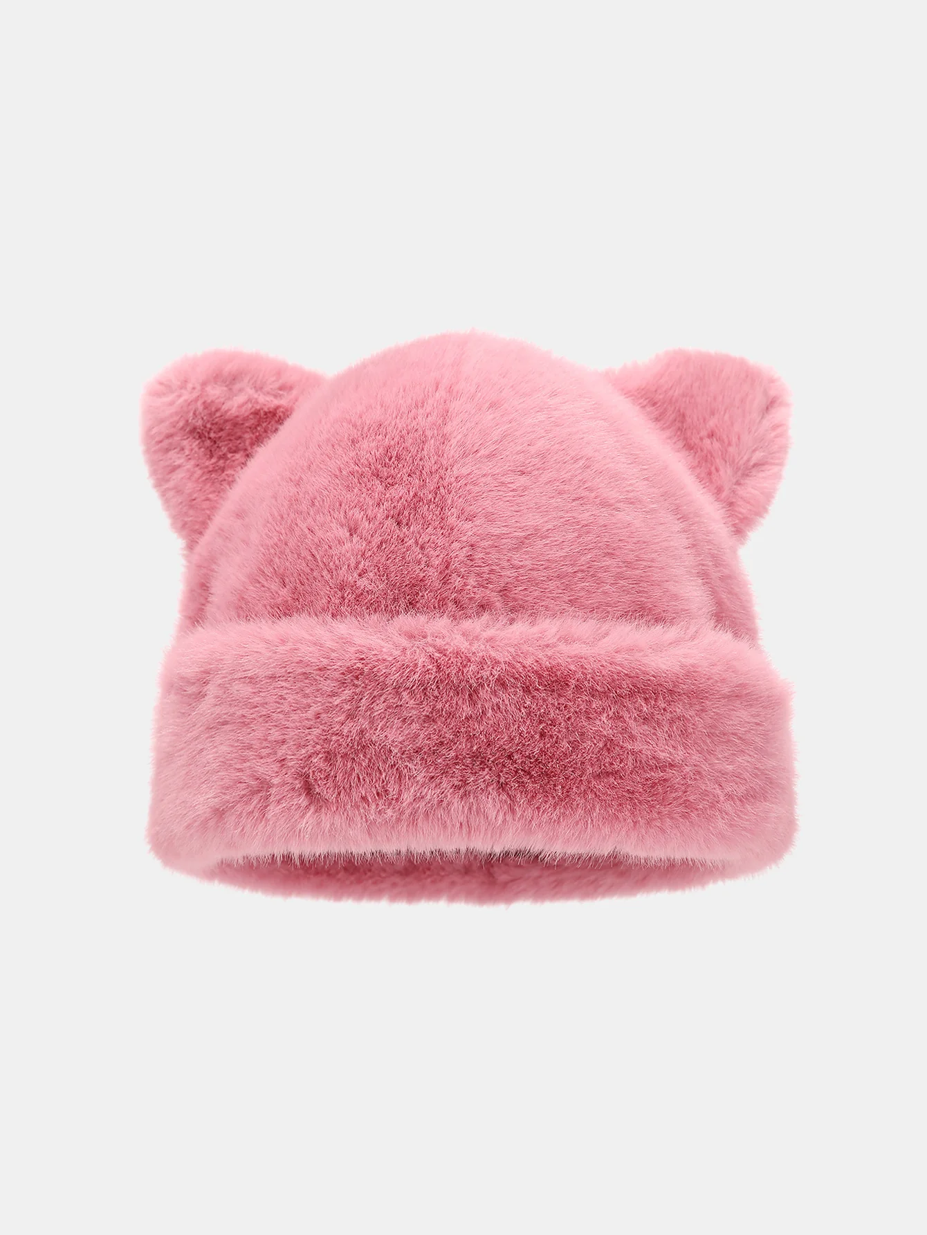 Cute Bear Ear Shape Warm Knitted Hat - Image 3
