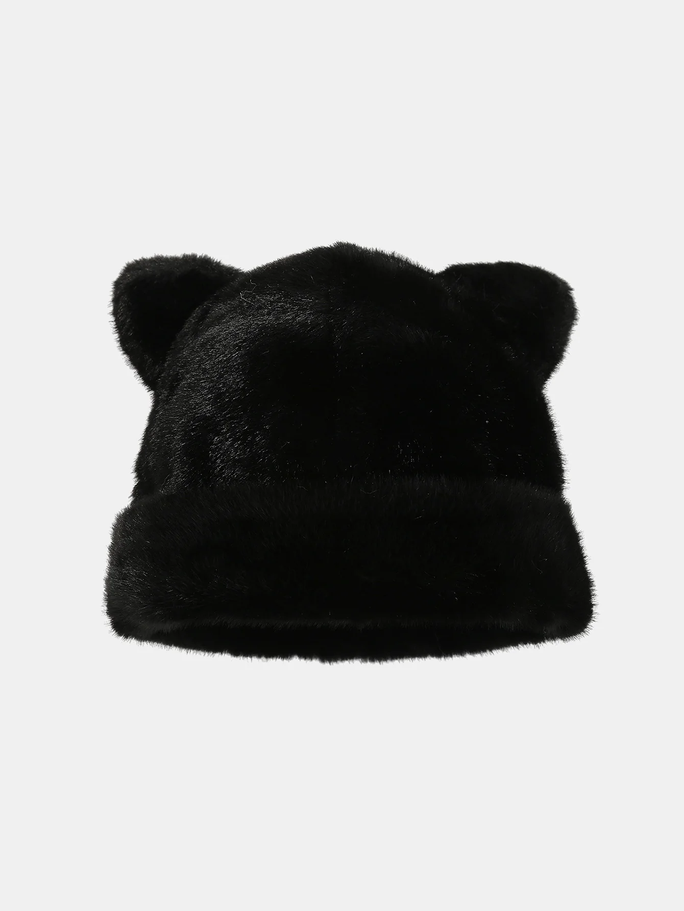 Cute Bear Ear Shape Warm Knitted Hat - Image 4