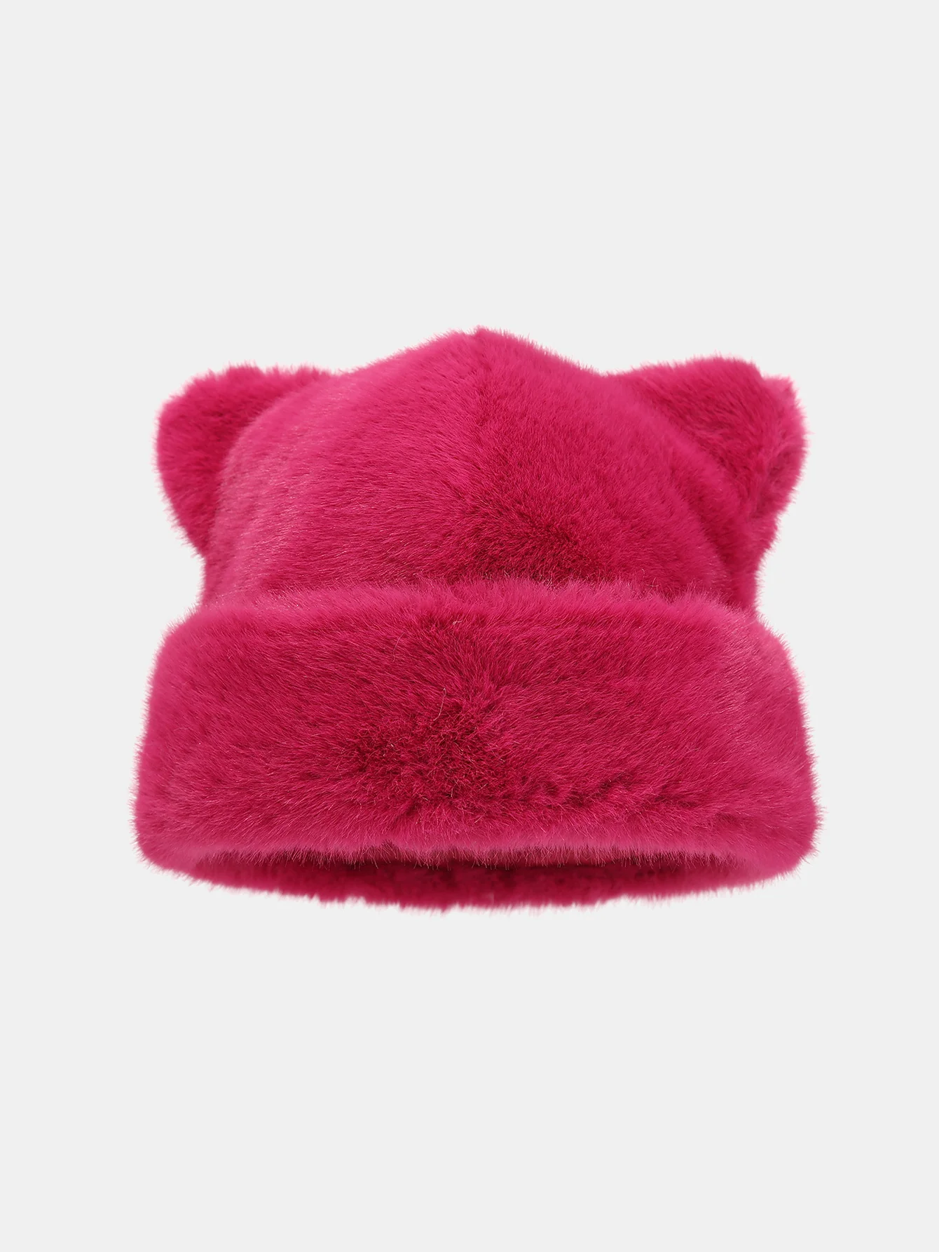 Cute Bear Ear Shape Warm Knitted Hat - Image 6