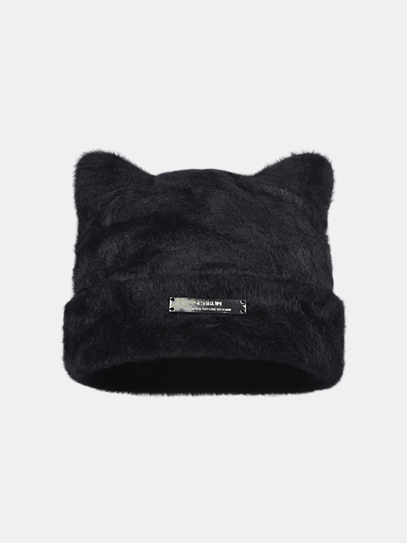 Cute Bear Ear Shape Warm Knitted Hat - Image 3