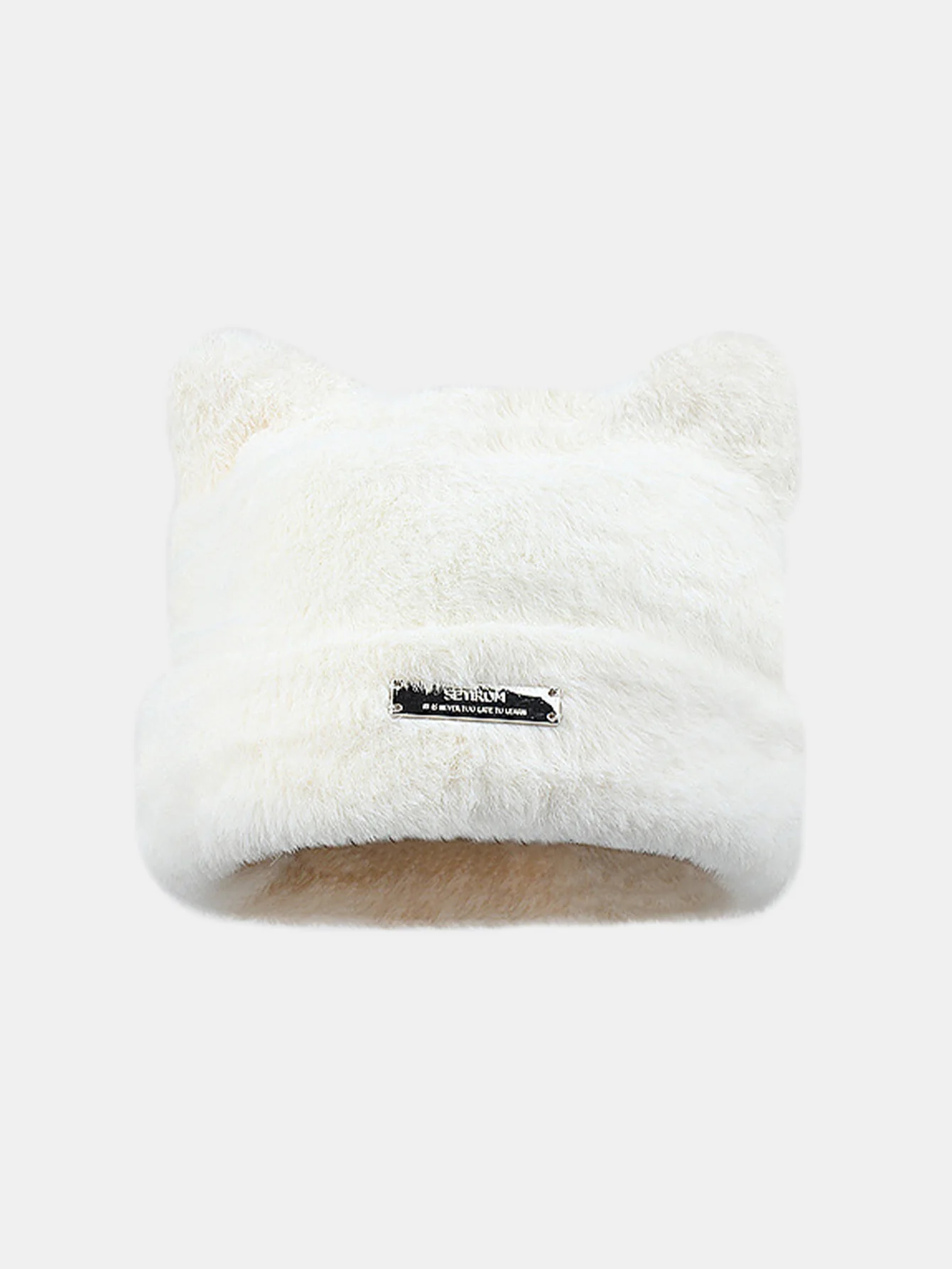 Cute Bear Ear Shape Warm Knitted Hat - Image 4