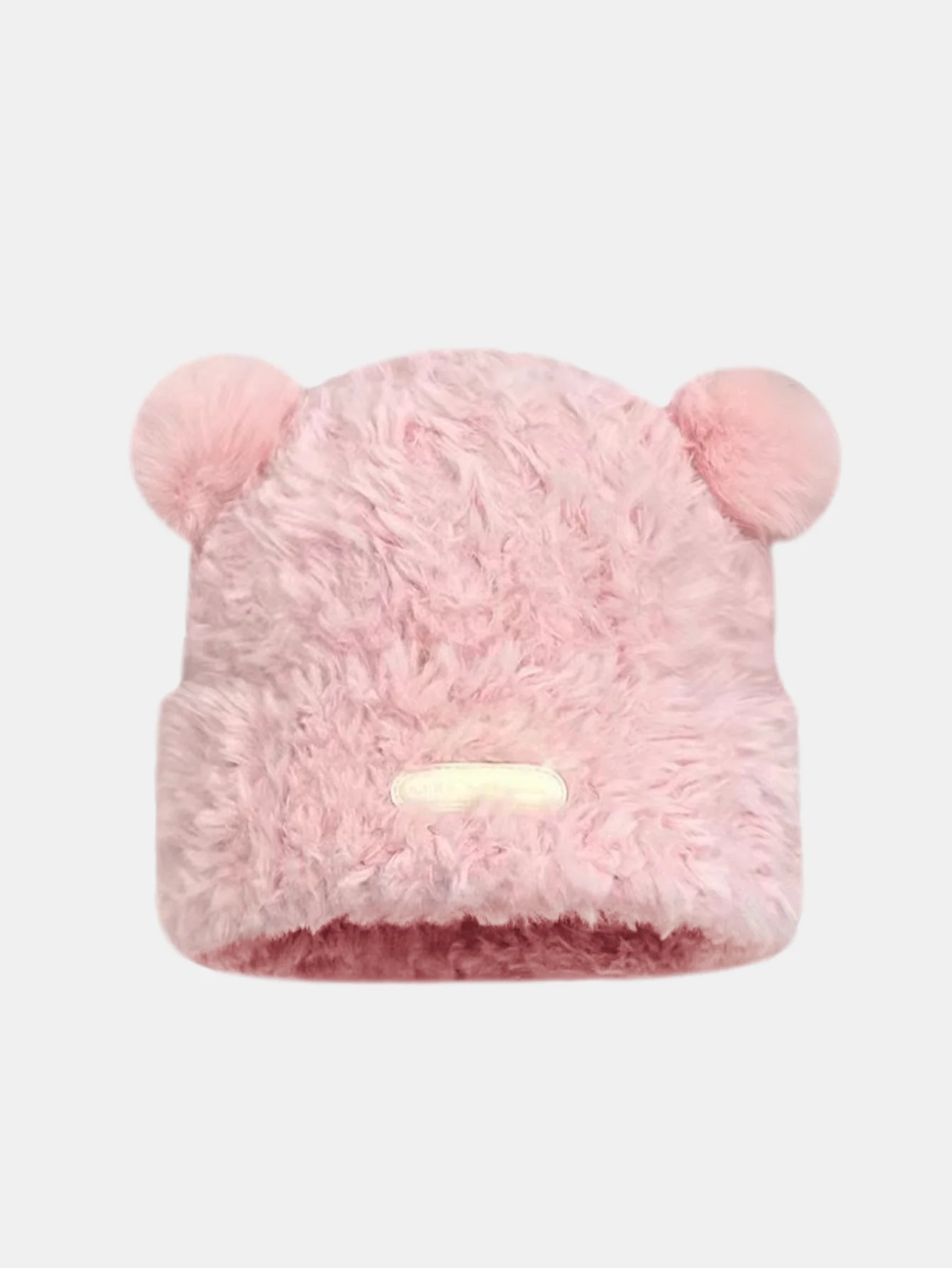 Cute Bear Ear Shape Warm Knitted Hat - Image 3