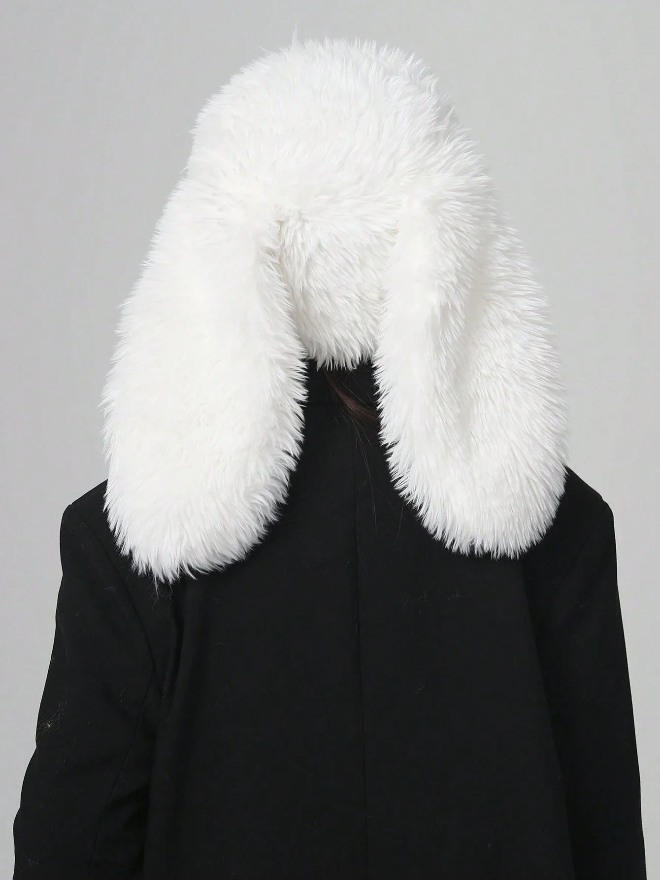 Cute Cartoon Rabbit Ear Decor Soft Furry Warm Plush Hat With Fun Designer - Image 8