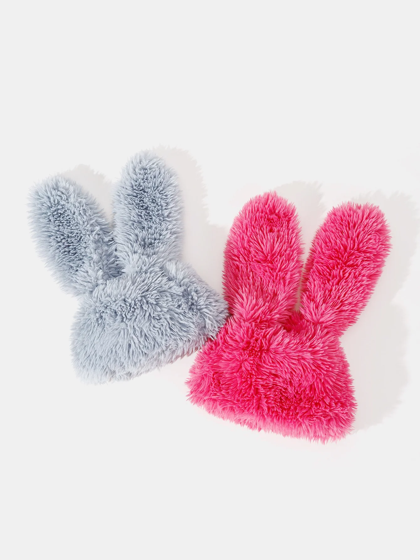 Cute Cartoon Rabbit Ear Decor Soft Furry Warm Plush Hat With Fun Designer - Image 9