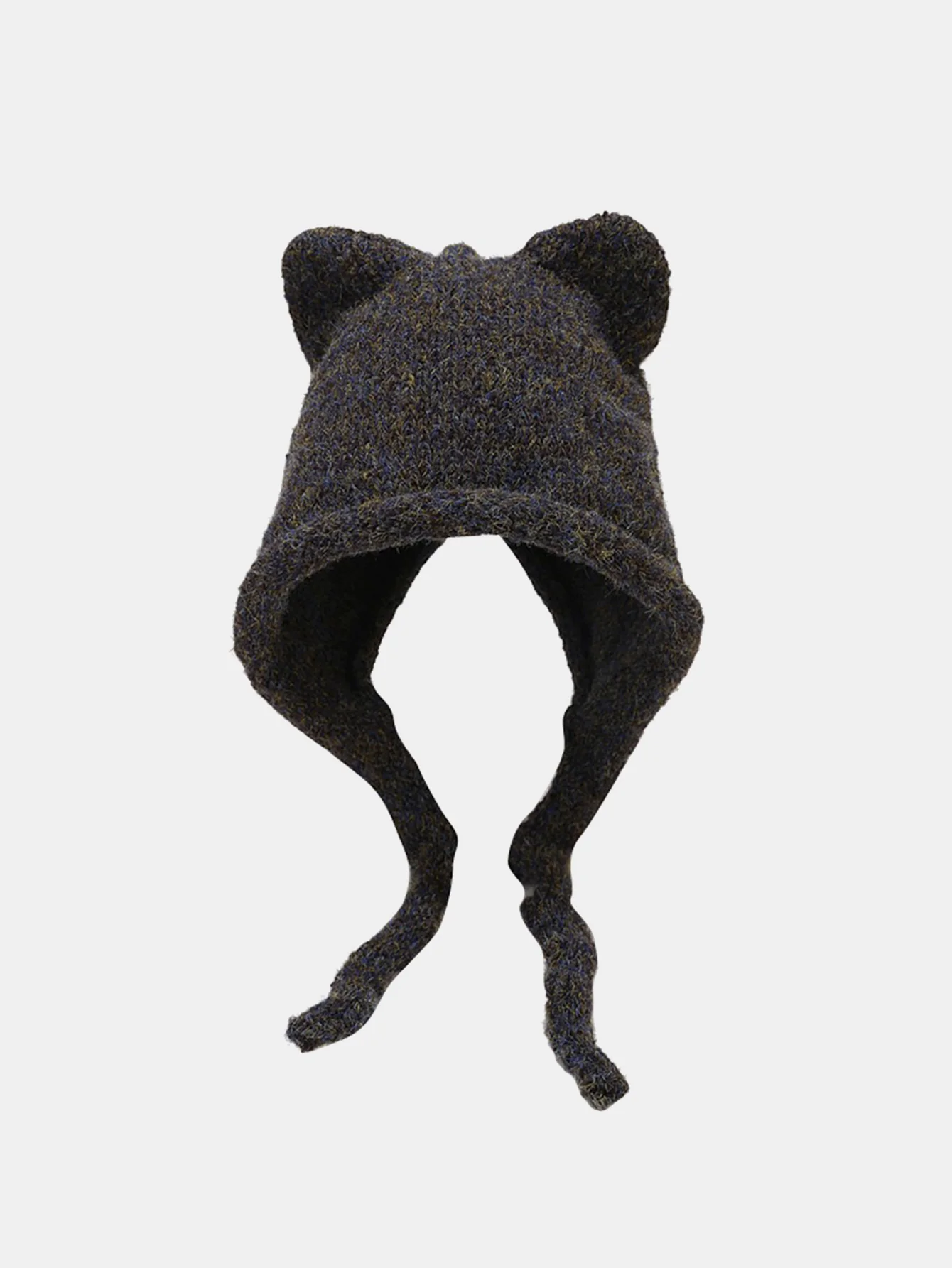 Cute Hat With Cat Ears And Braids For Winter Outdoor Warmth - Image 4