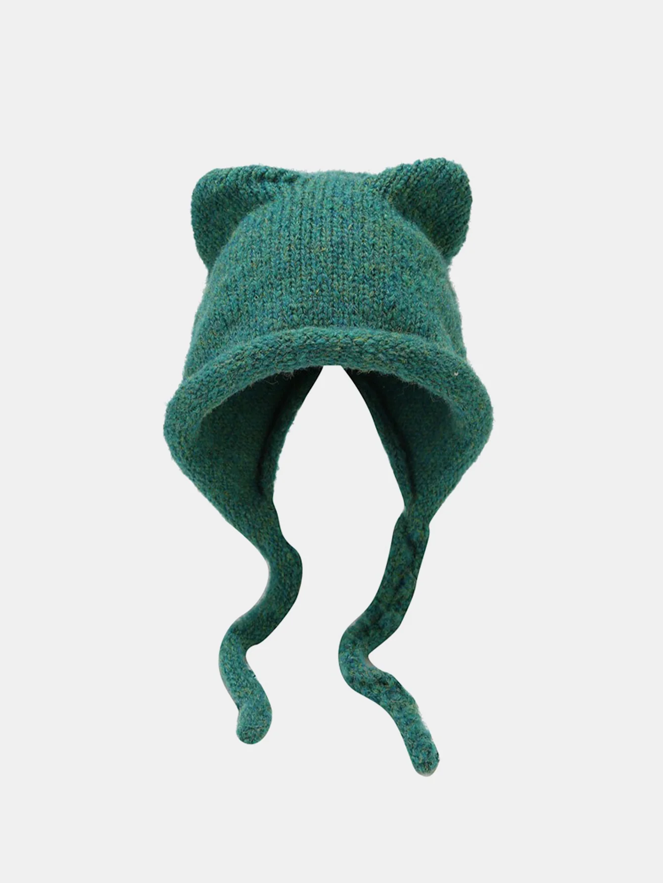 Cute Hat With Cat Ears And Braids For Winter Outdoor Warmth - Image 5