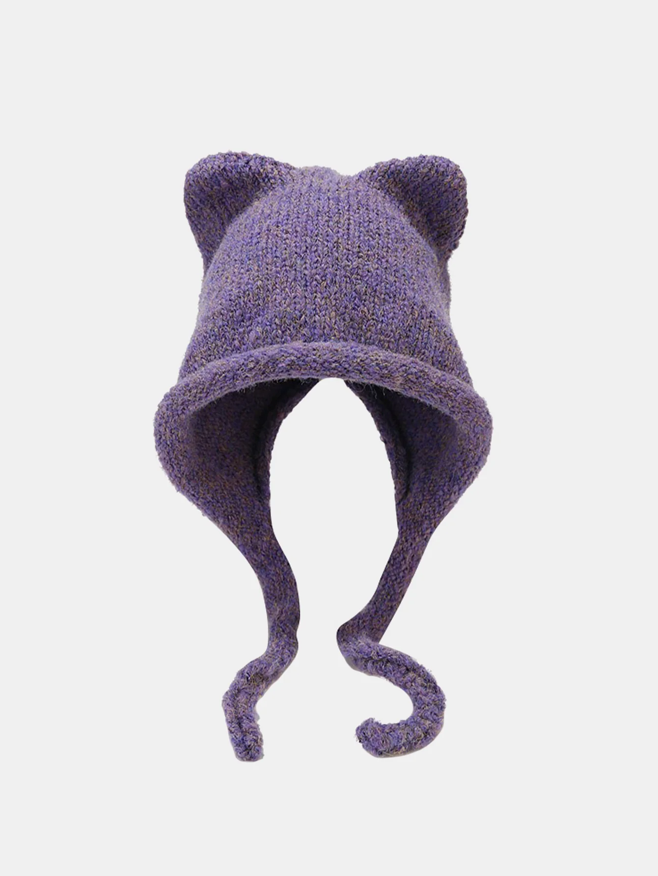Cute Hat With Cat Ears And Braids For Winter Outdoor Warmth - Image 7