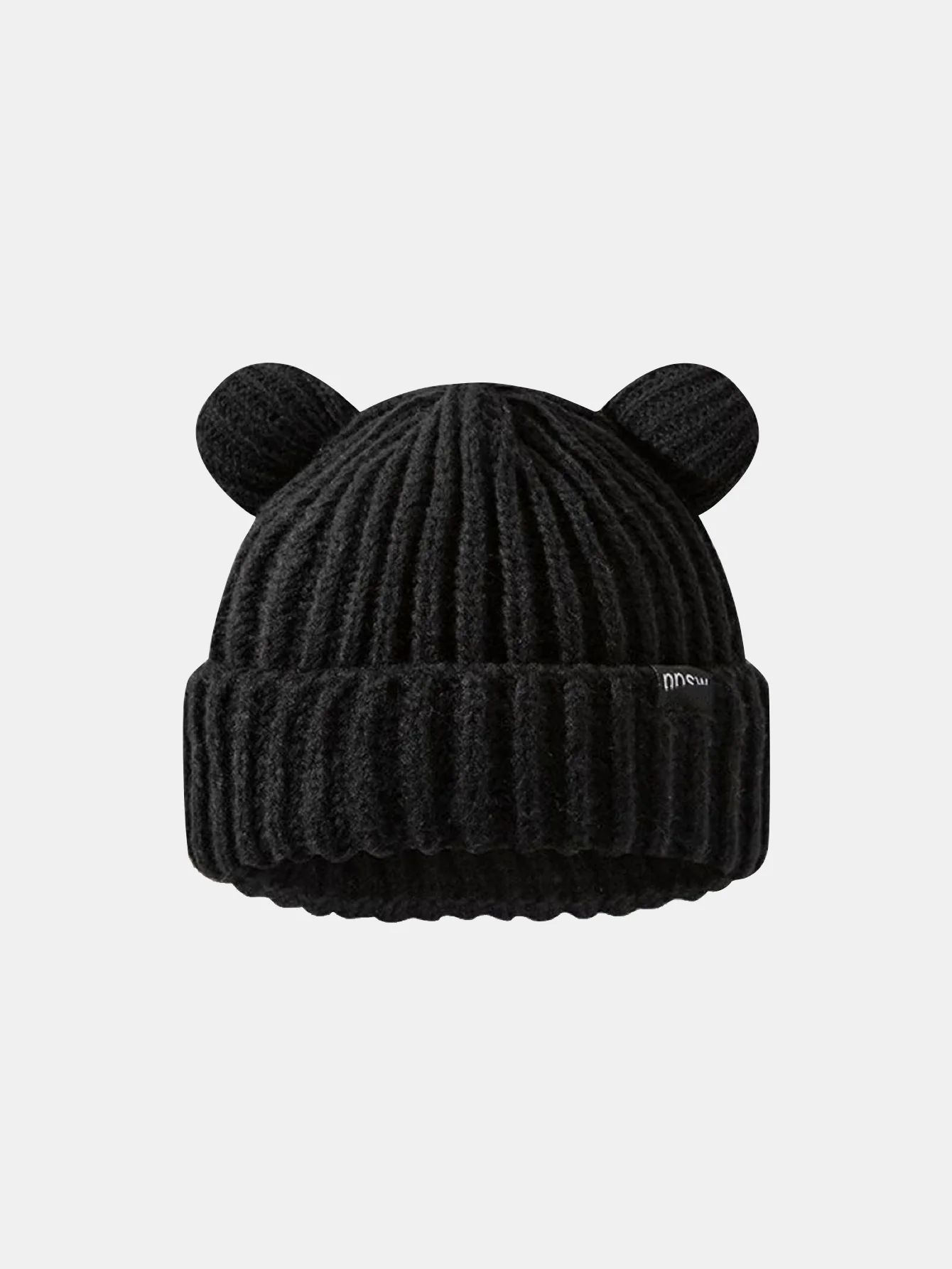 Cute Little Bear-shaped Warm Knitted Hat - Image 2