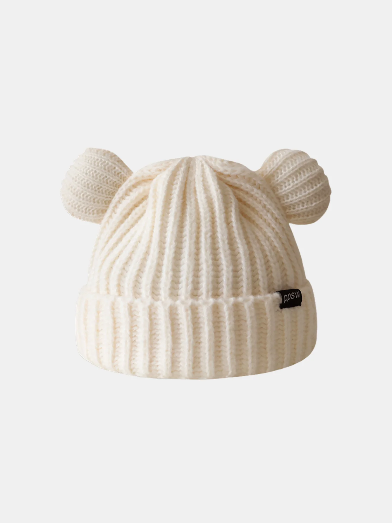 Cute Little Bear-shaped Warm Knitted Hat - Image 3