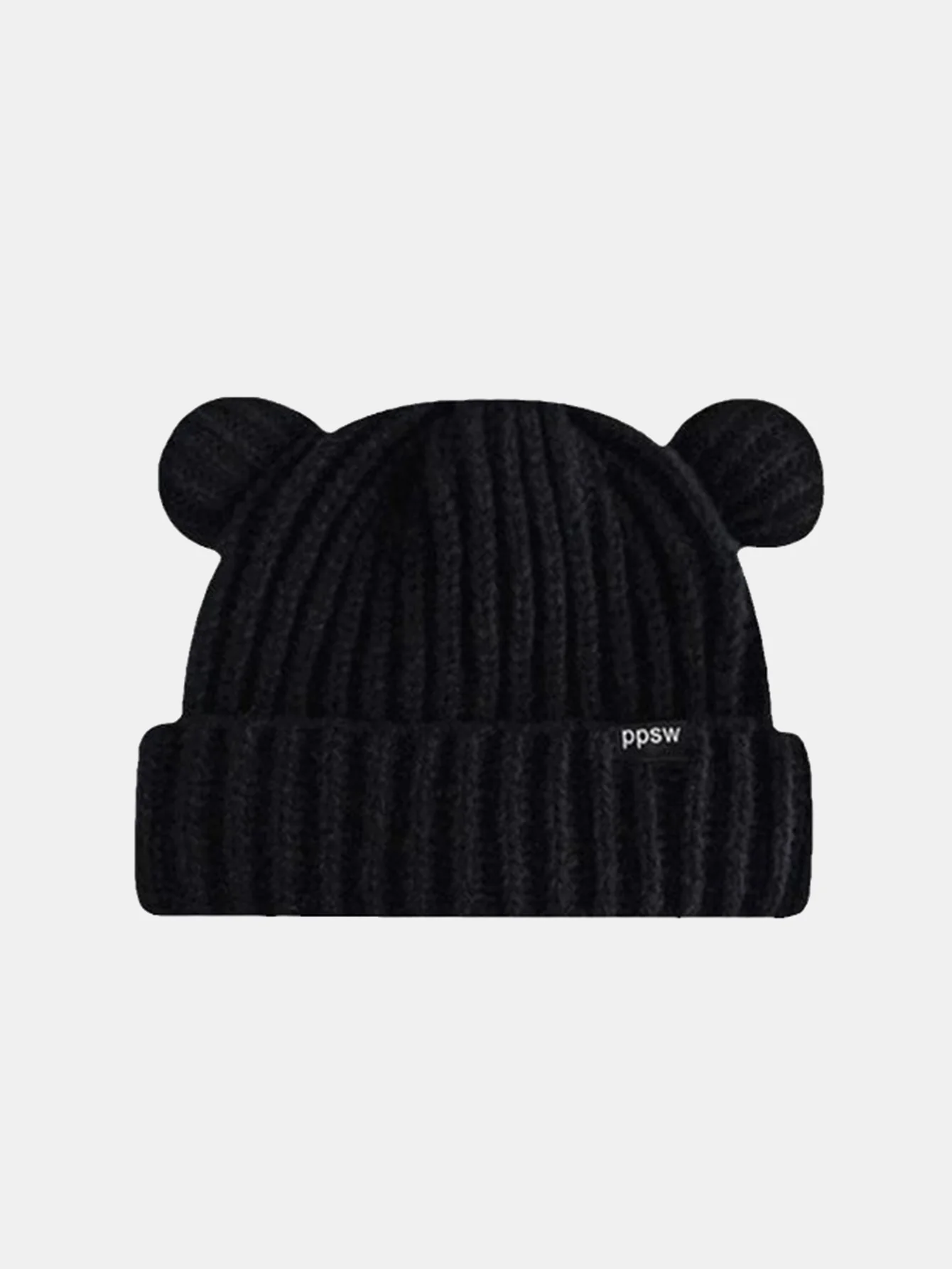 Cute Little Bear-shaped Warm Knitted Hat - Image 4