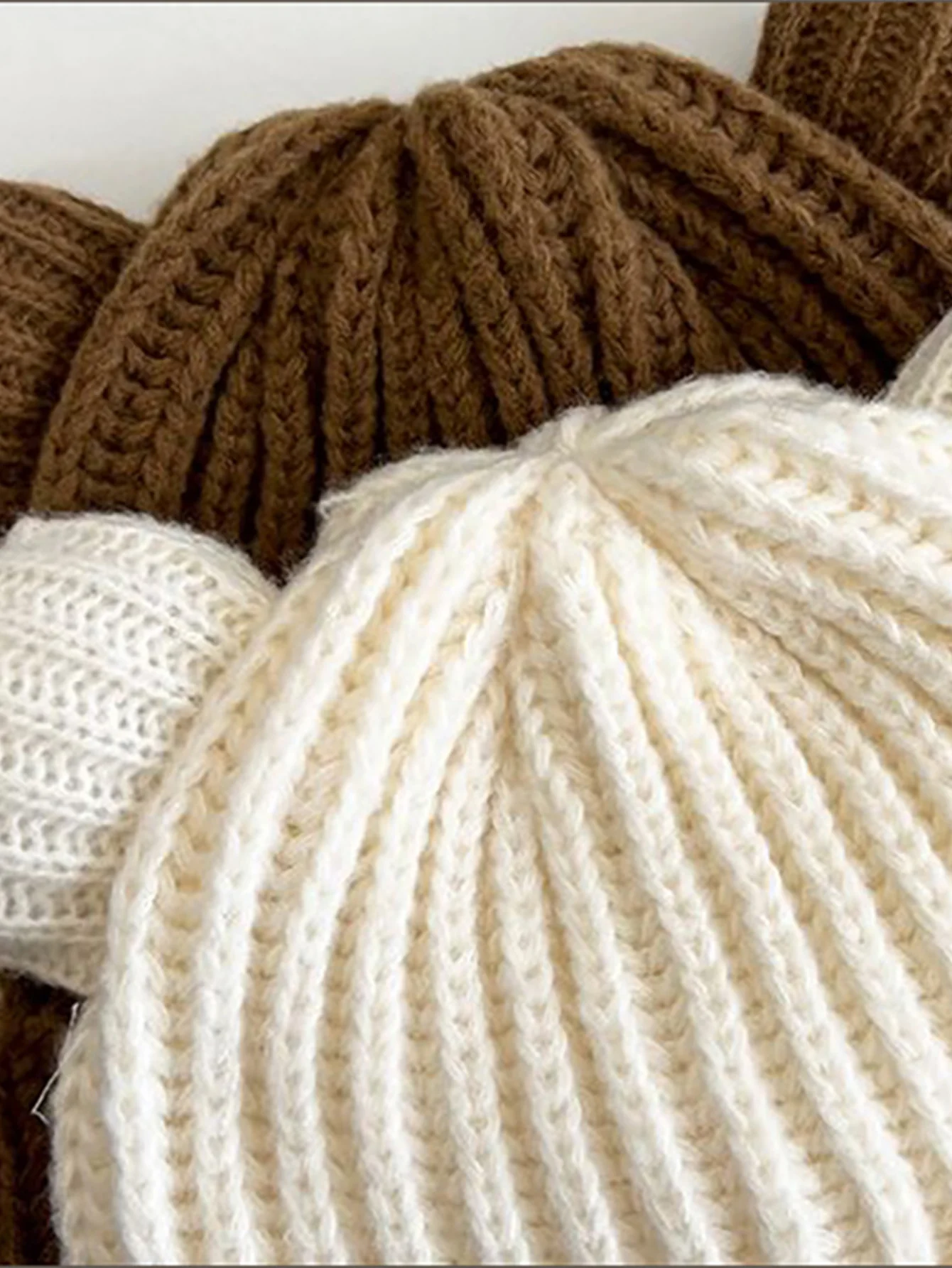 Cute Little Bear-shaped Warm Knitted Hat - Image 5