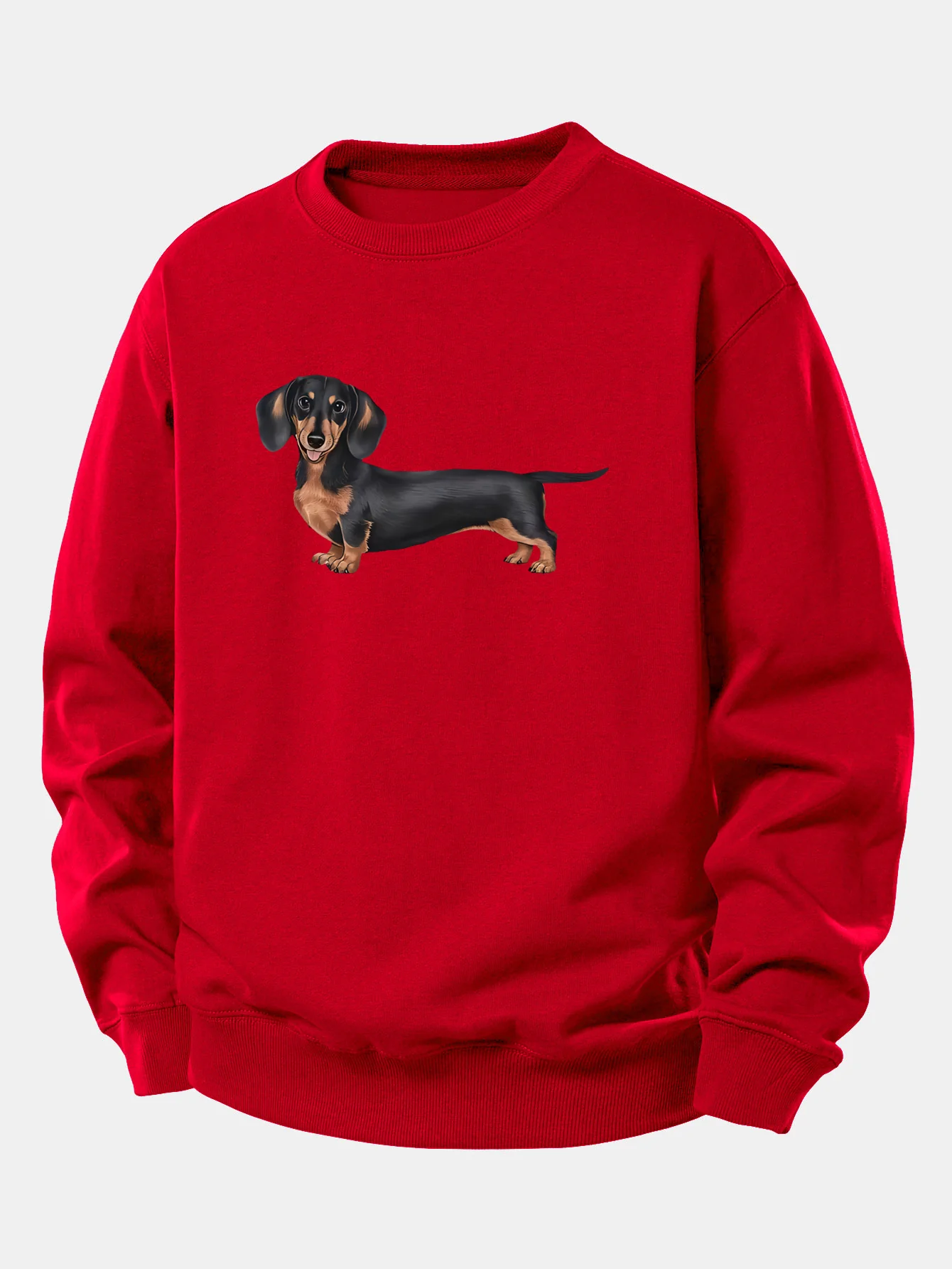 Dachshund Print Relax Fit Sweatshirt - Image 10