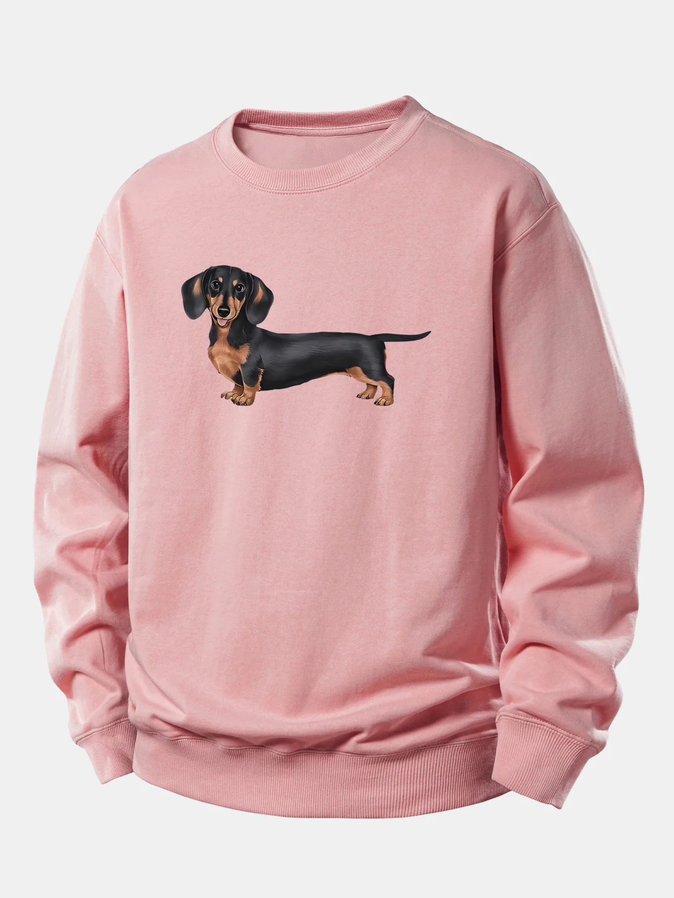 Dachshund Print Relax Fit Sweatshirt - Image 3