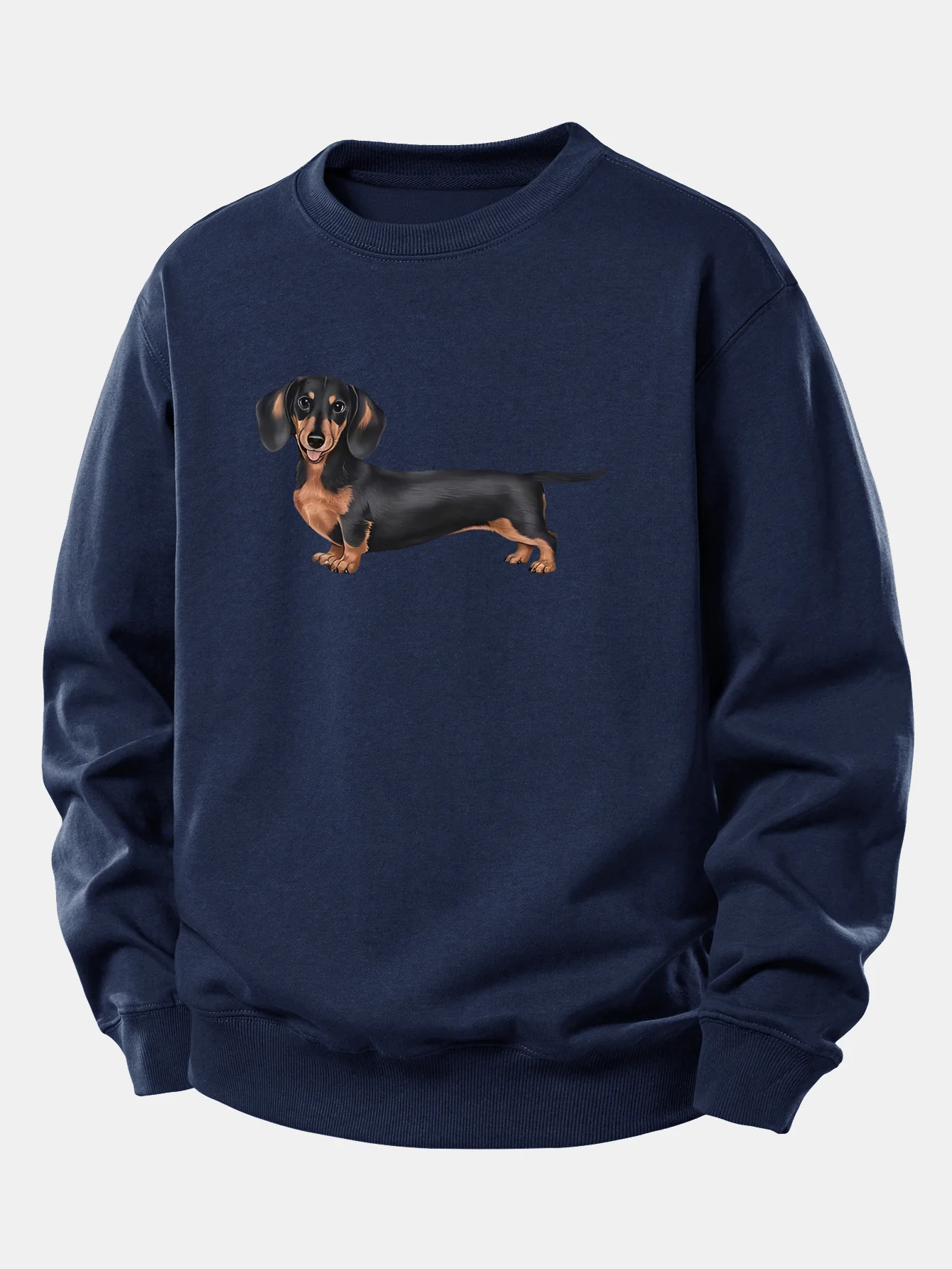 Dachshund Print Relax Fit Sweatshirt - Image 6