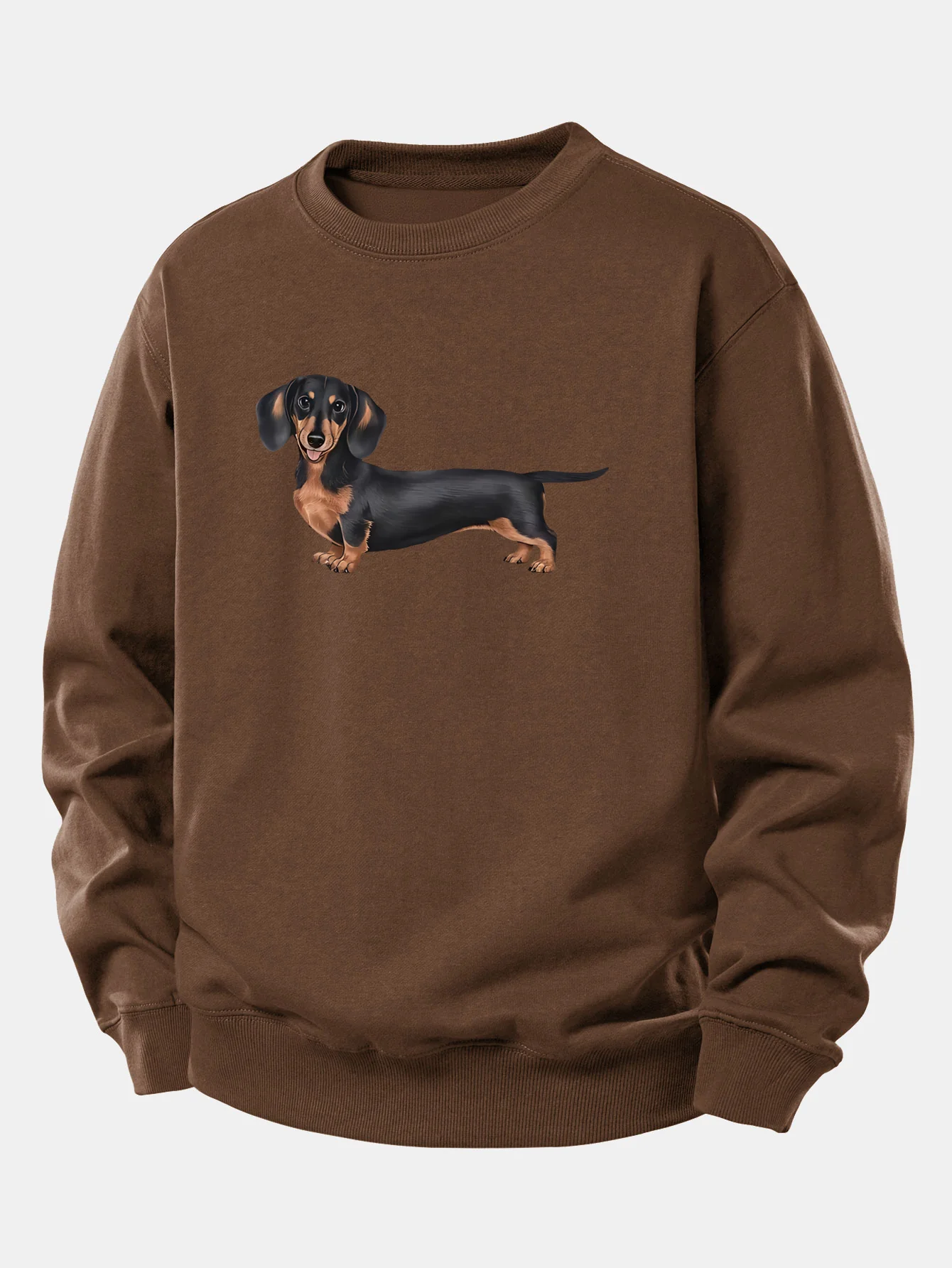 Dachshund Print Relax Fit Sweatshirt - Image 8
