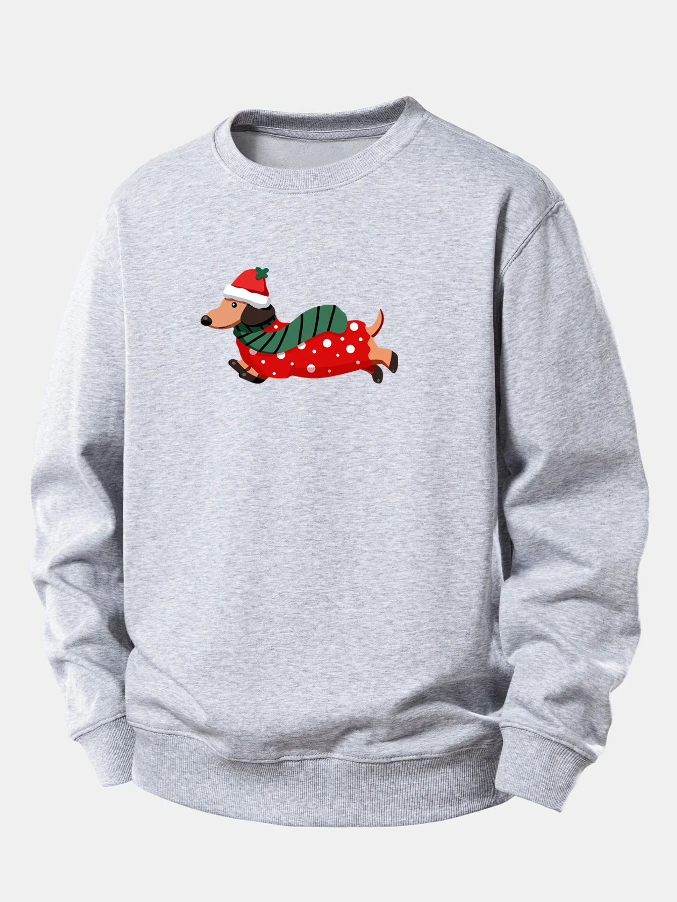 Dachshund Print Relax Fit Sweatshirt