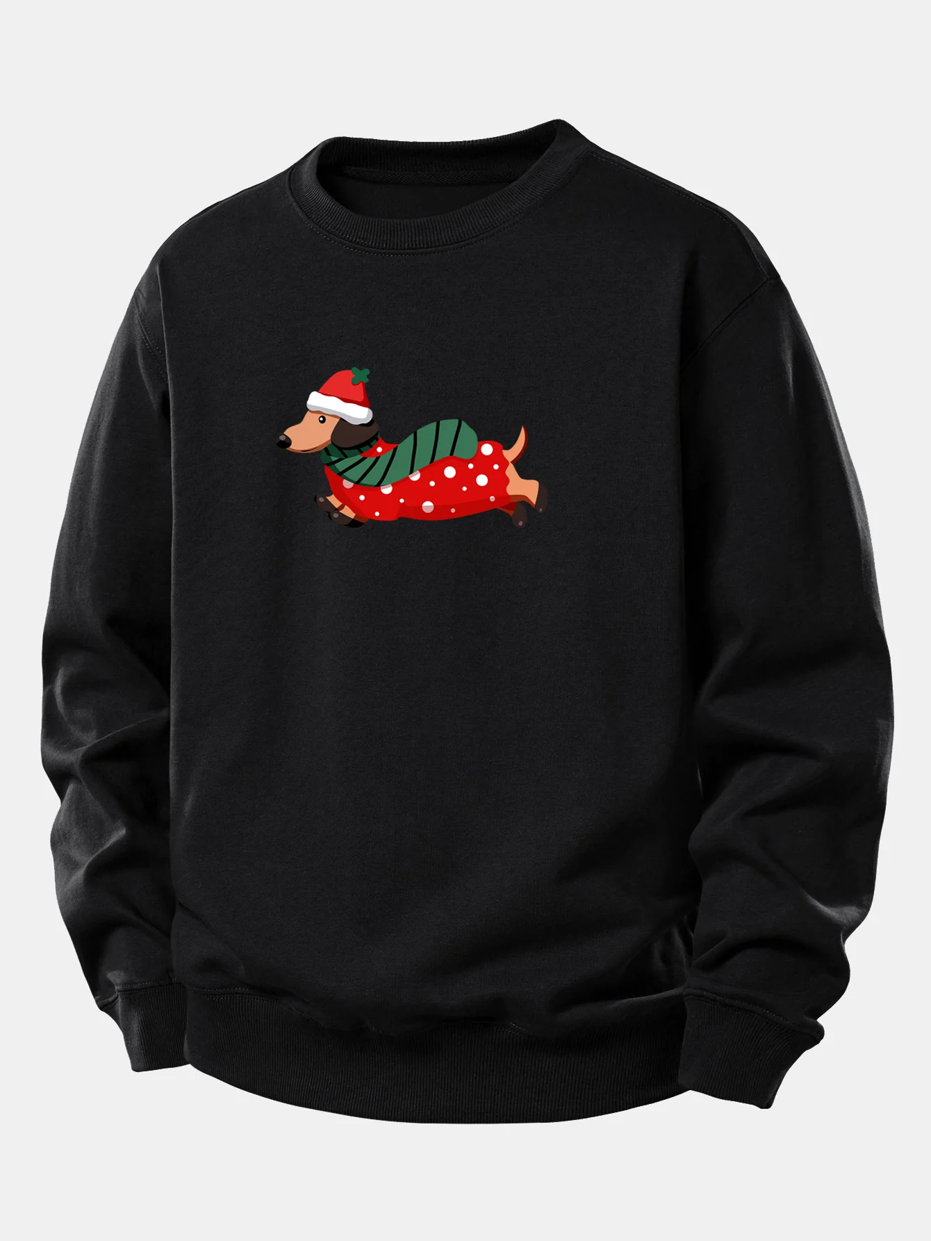 Dachshund Print Relax Fit Sweatshirt - Image 4