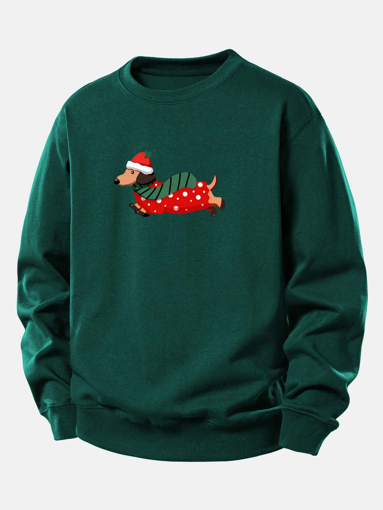 Dachshund Print Relax Fit Sweatshirt - Image 5