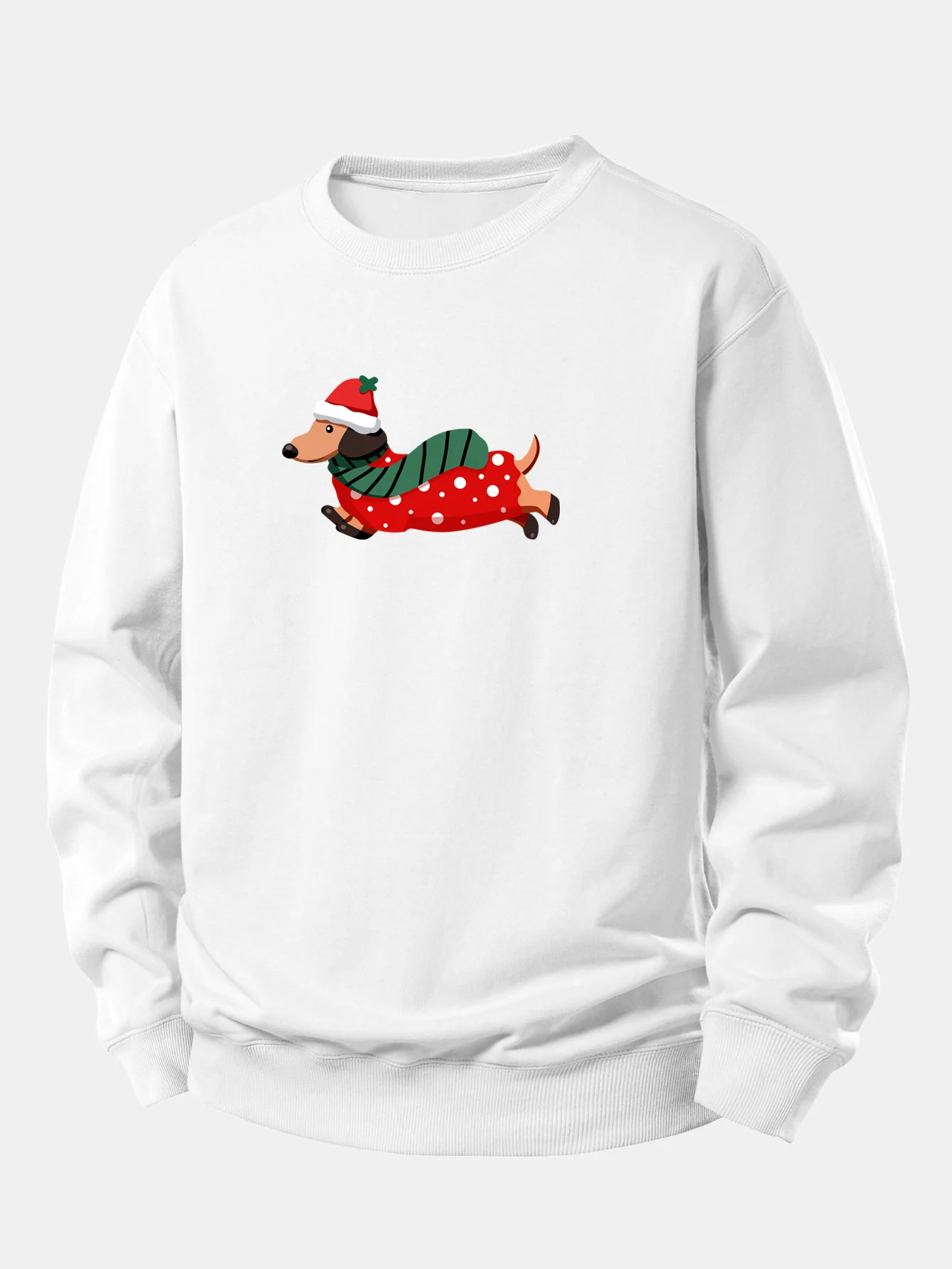 Dachshund Print Relax Fit Sweatshirt - Image 6