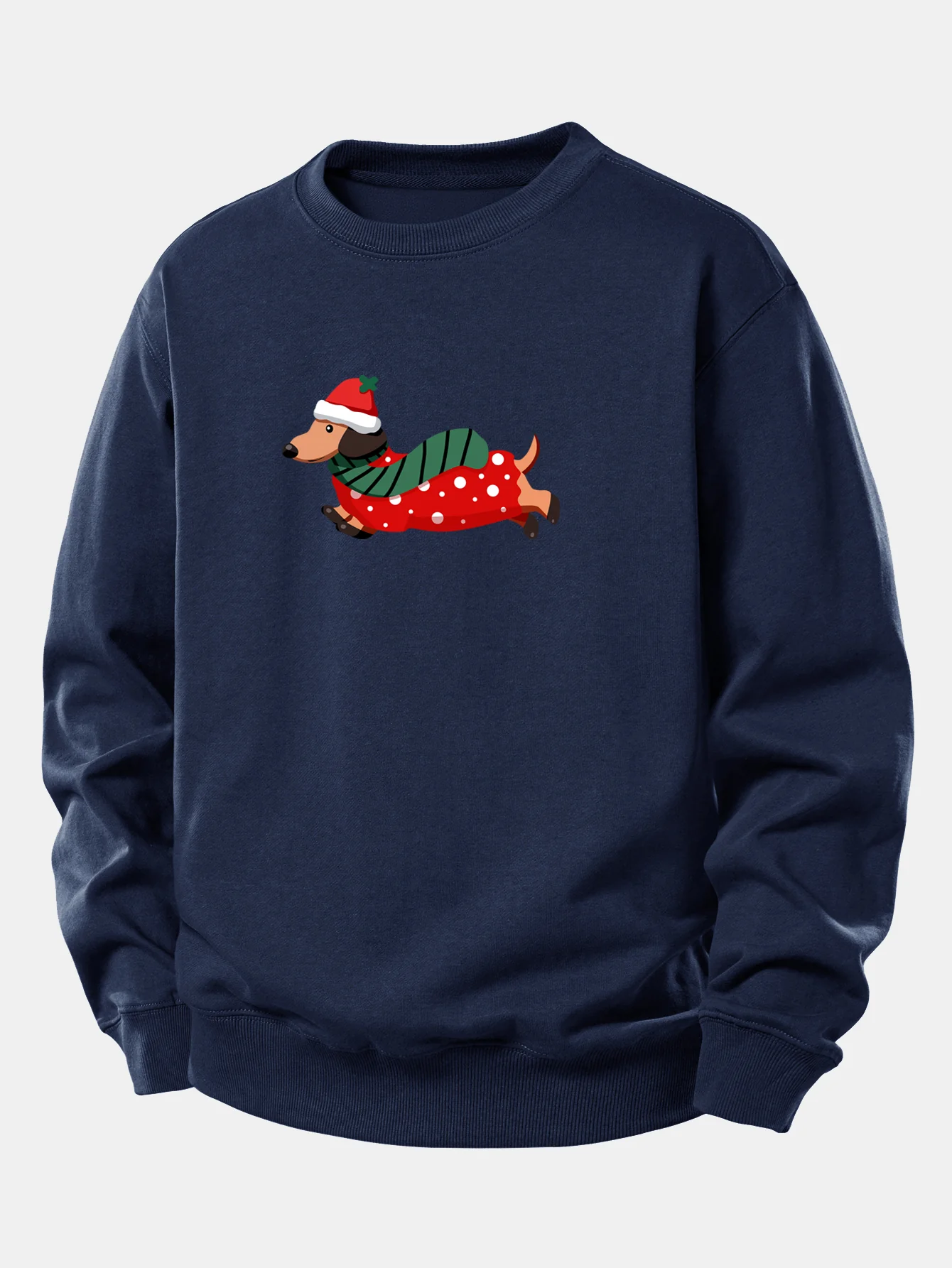 Dachshund Print Relax Fit Sweatshirt - Image 7