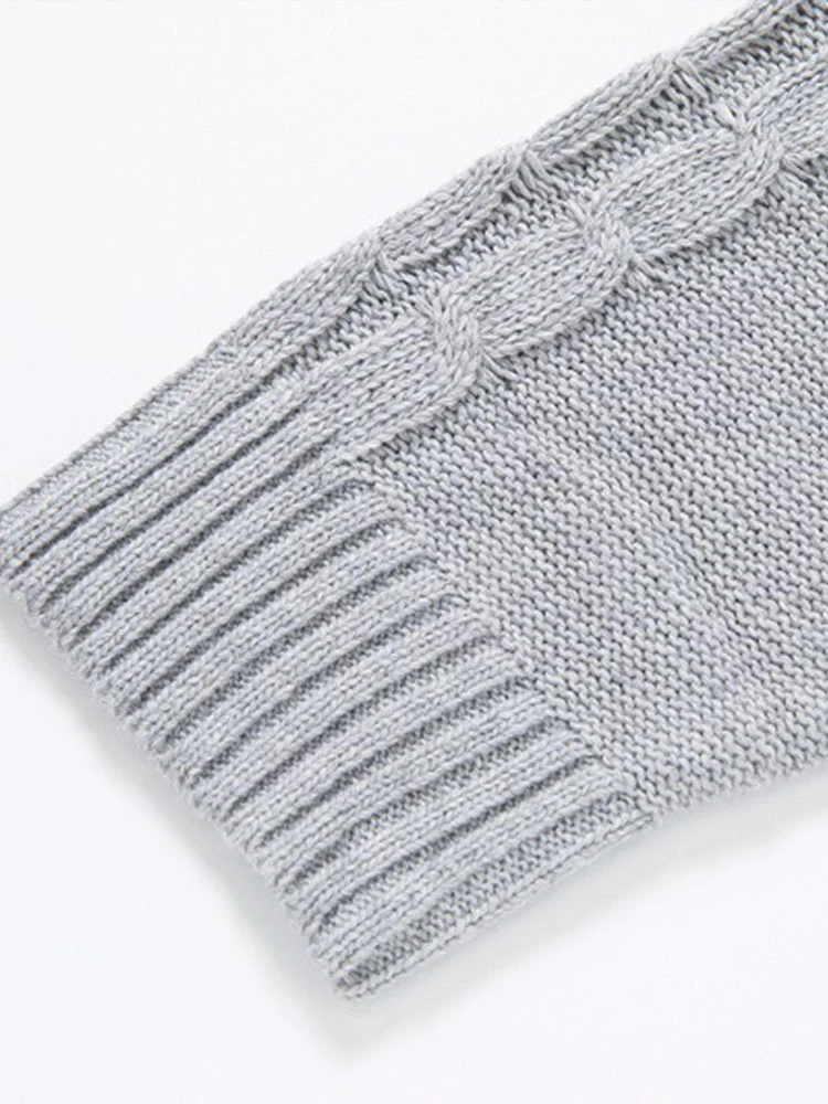 Abnehmbarer Schal-Hals-Pullover - Image 11