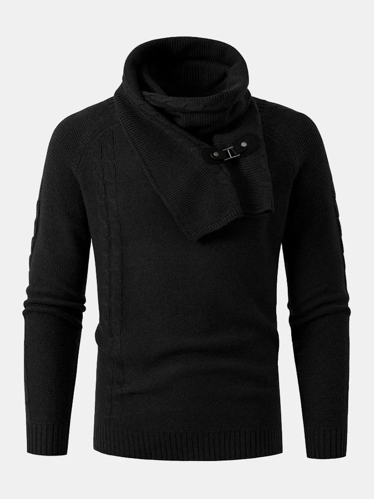 Abnehmbarer Schal-Hals-Pullover - Image 2
