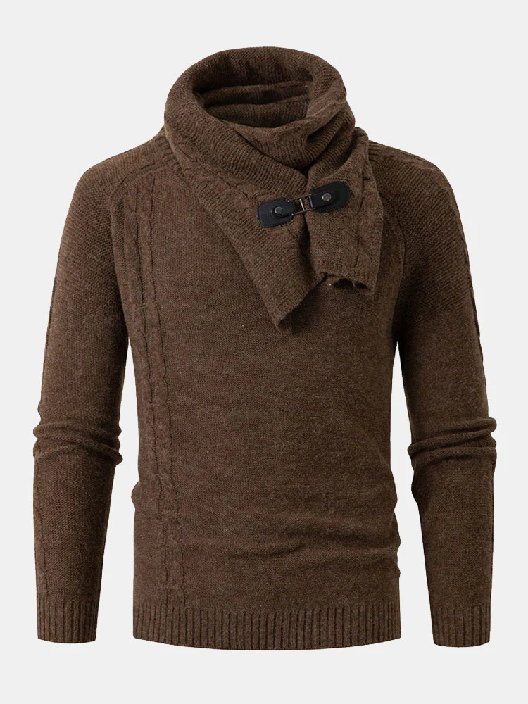 Abnehmbarer Schal-Hals-Pullover - Image 3