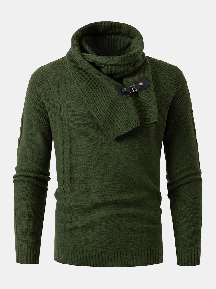 Abnehmbarer Schal-Hals-Pullover - Image 4