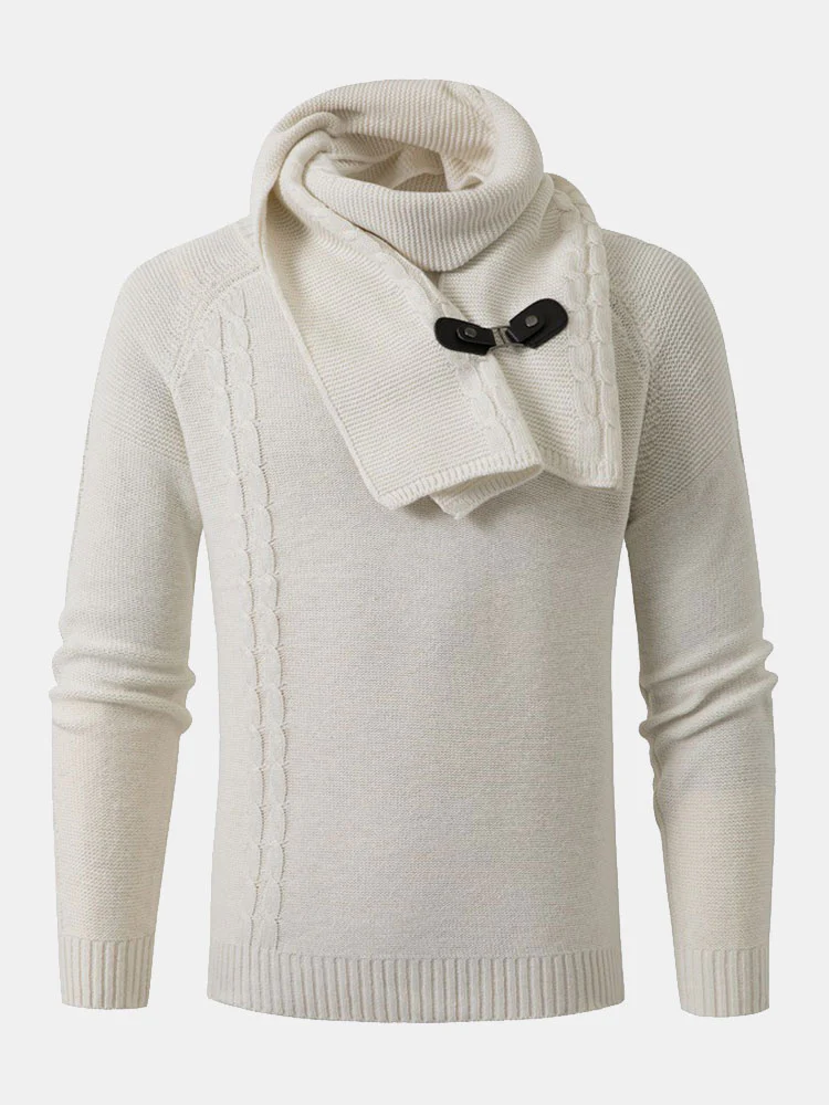 Abnehmbarer Schal-Hals-Pullover - Image 5