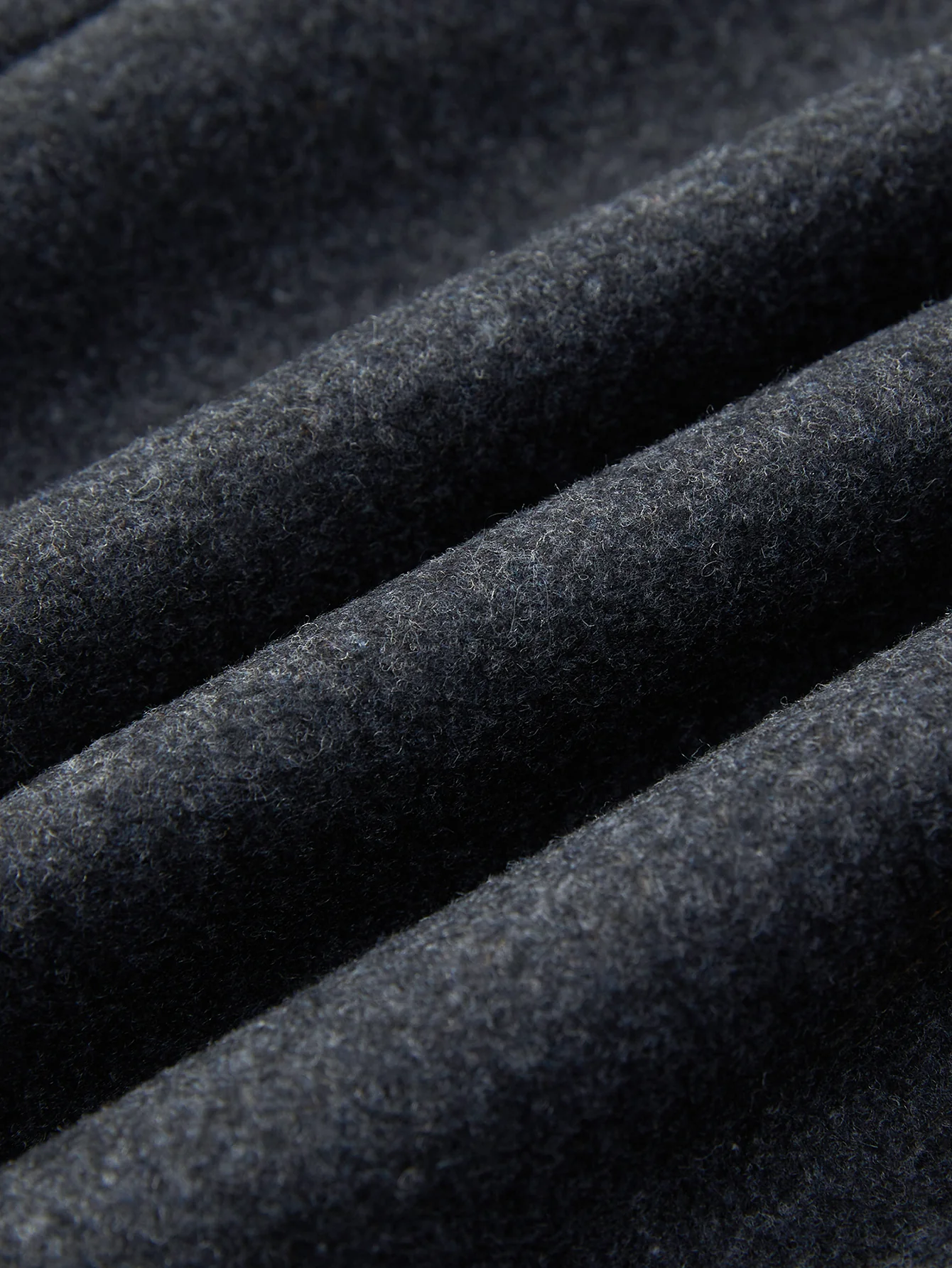 Detachable Scarf Notch Lapel Wool Overcoat - Image 10