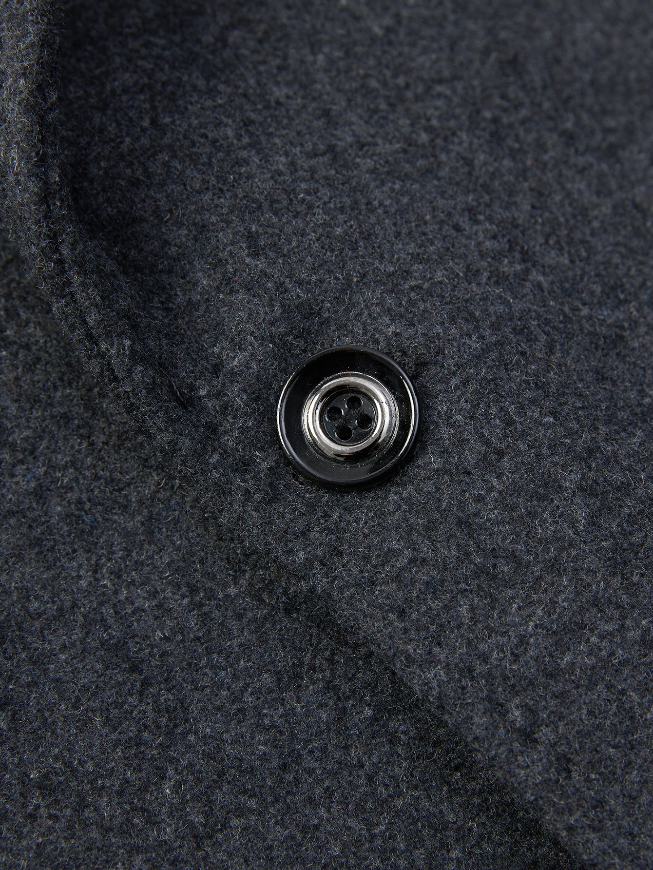Detachable Scarf Notch Lapel Wool Overcoat - Image 11