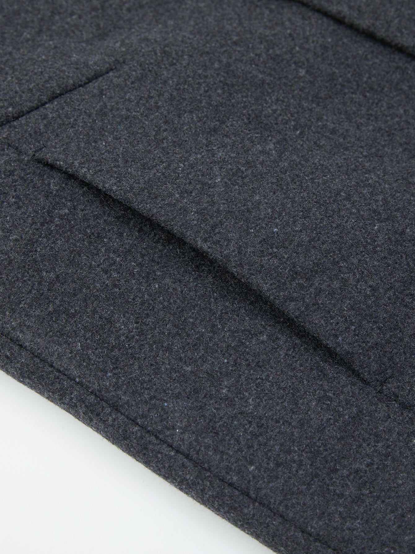 Detachable Scarf Notch Lapel Wool Overcoat - Image 12